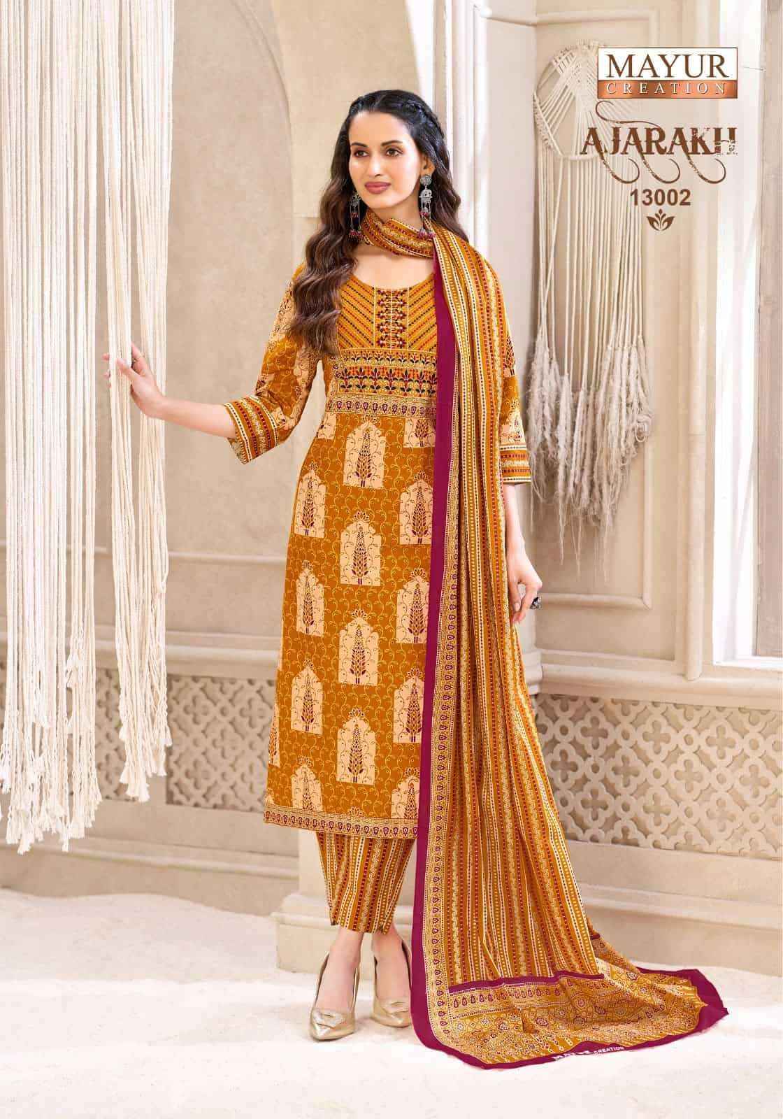 Mayur Ajarakh Vol 13 Pure Cotton Readymade Suits Wholesale Price 10 Pcs Catalog