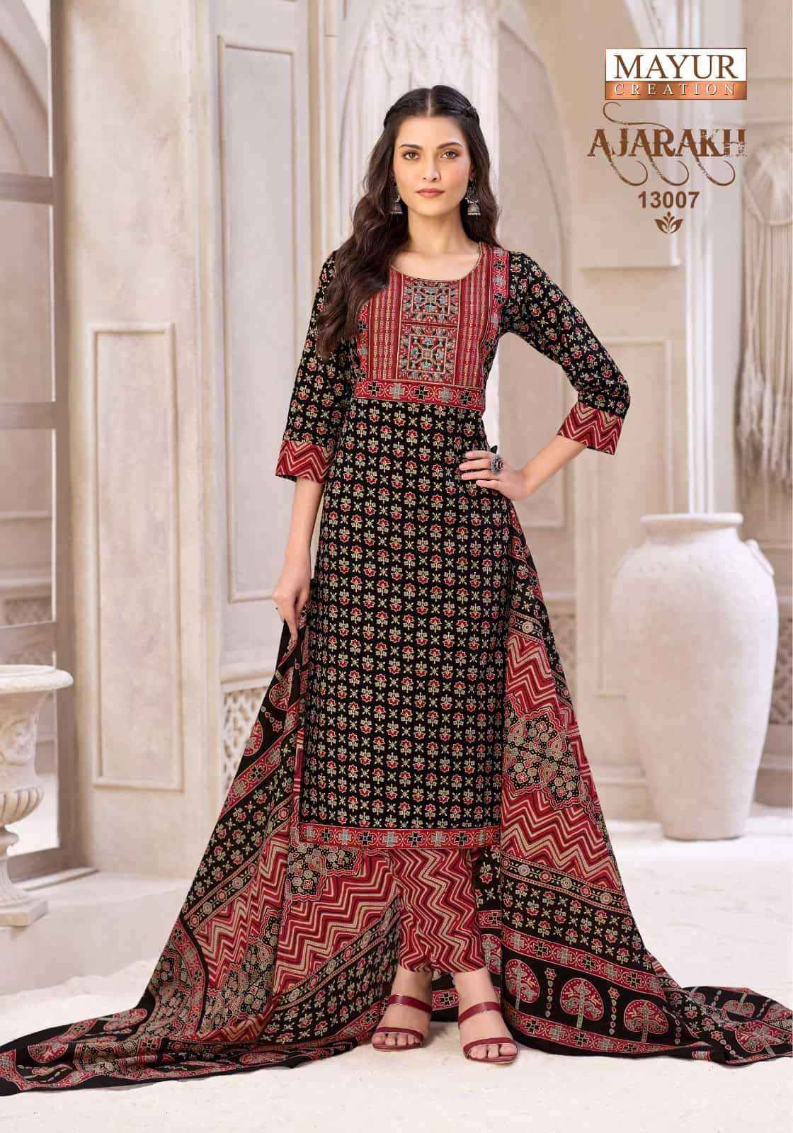 Mayur Ajarakh Vol 13 Pure Cotton Readymade Suits Wholesale Price 10 Pcs Catalog