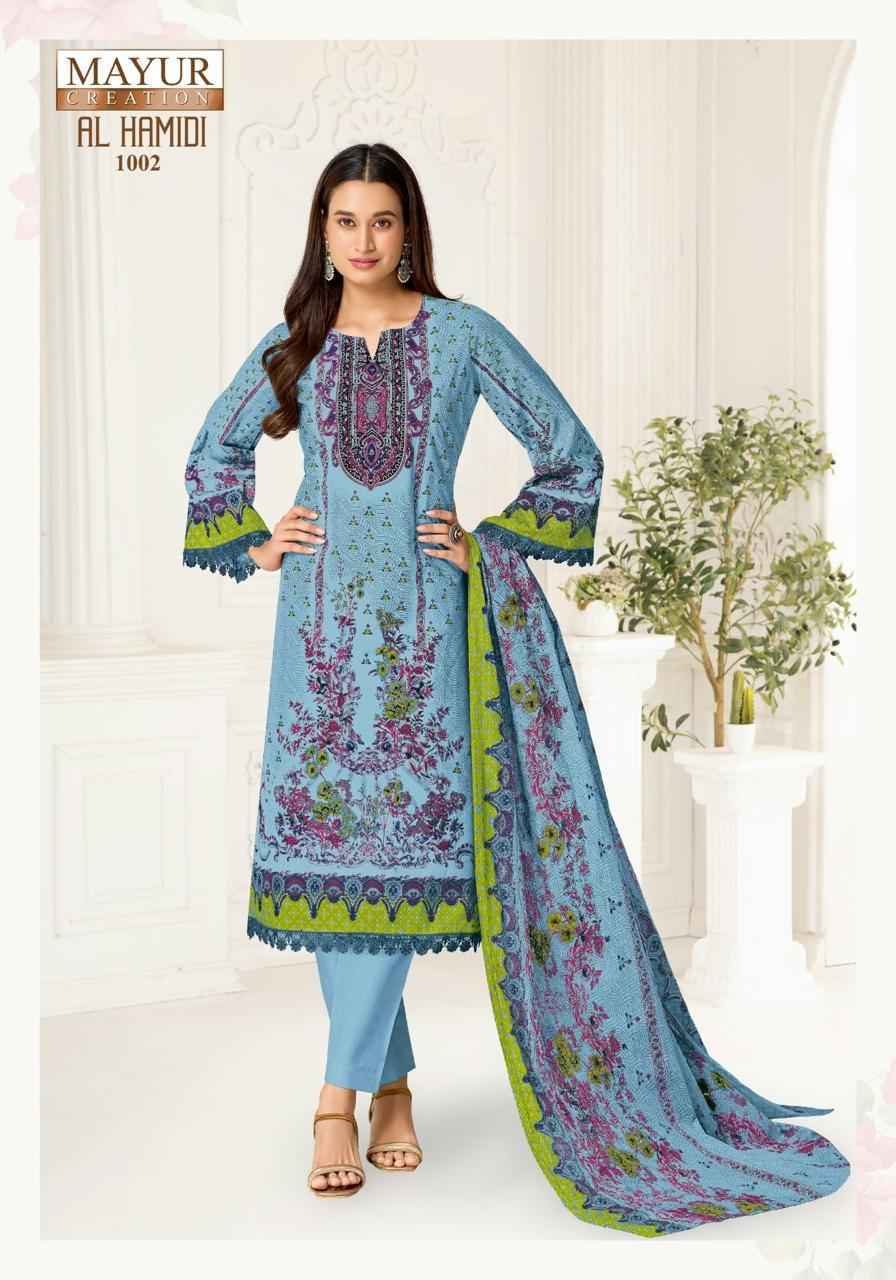 Mayur Creation AL Hamidi Vol 1 Cotton Dress Material 8 pcs Catalogue