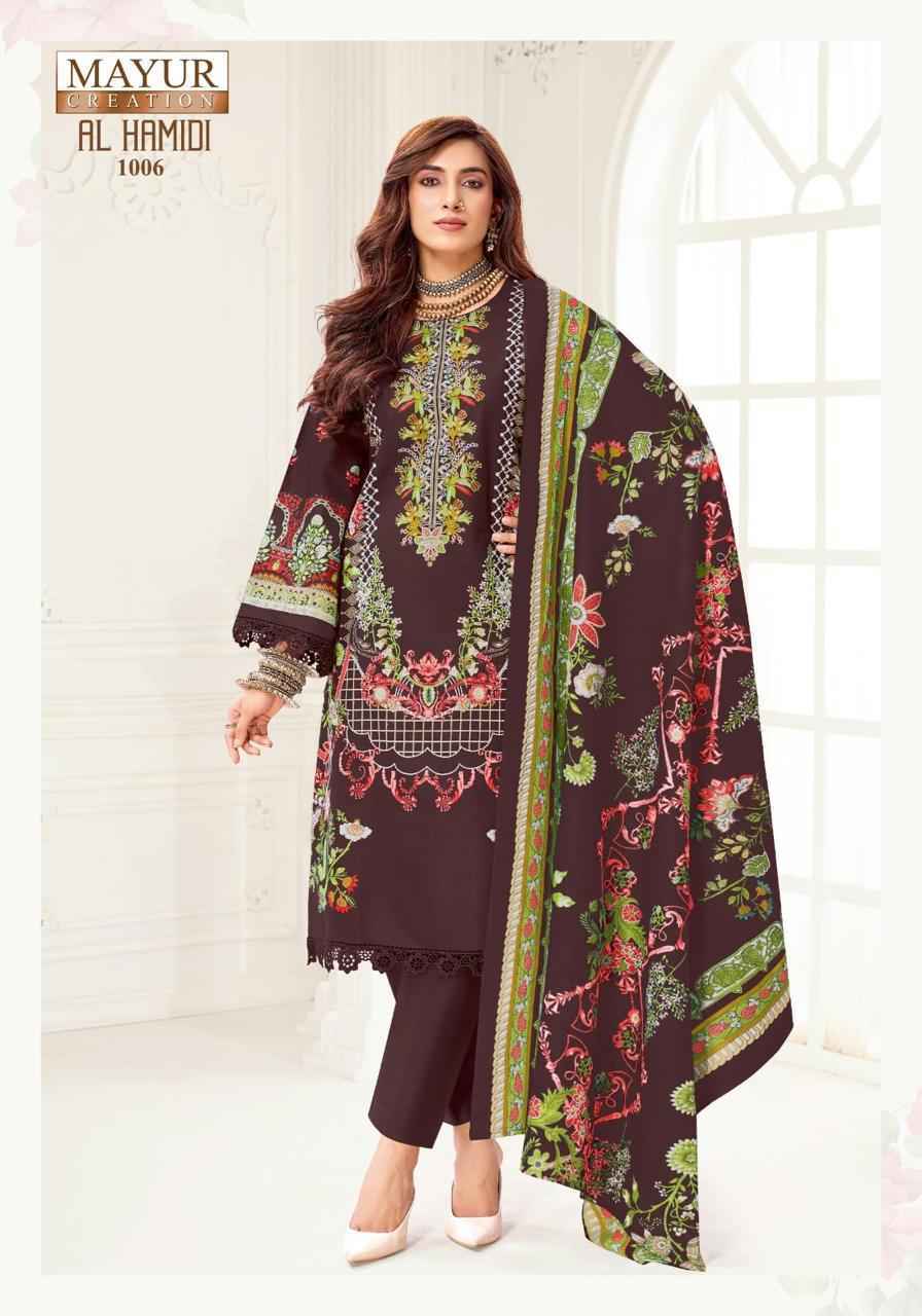 Mayur Creation AL Hamidi Vol 1 Cotton Dress Material 8 pcs Catalogue