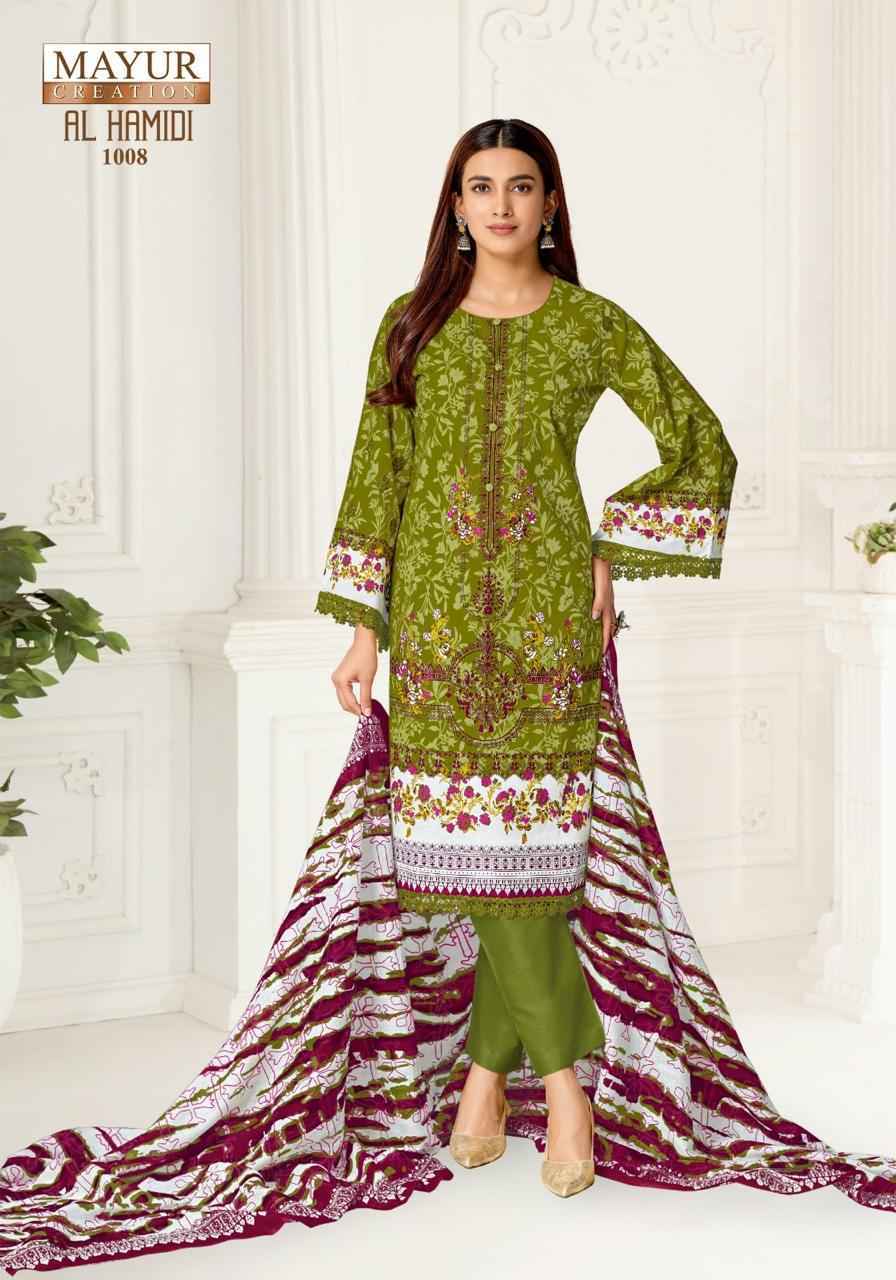 Mayur Creation AL Hamidi Vol 1 Cotton Dress Material 8 pcs Catalogue