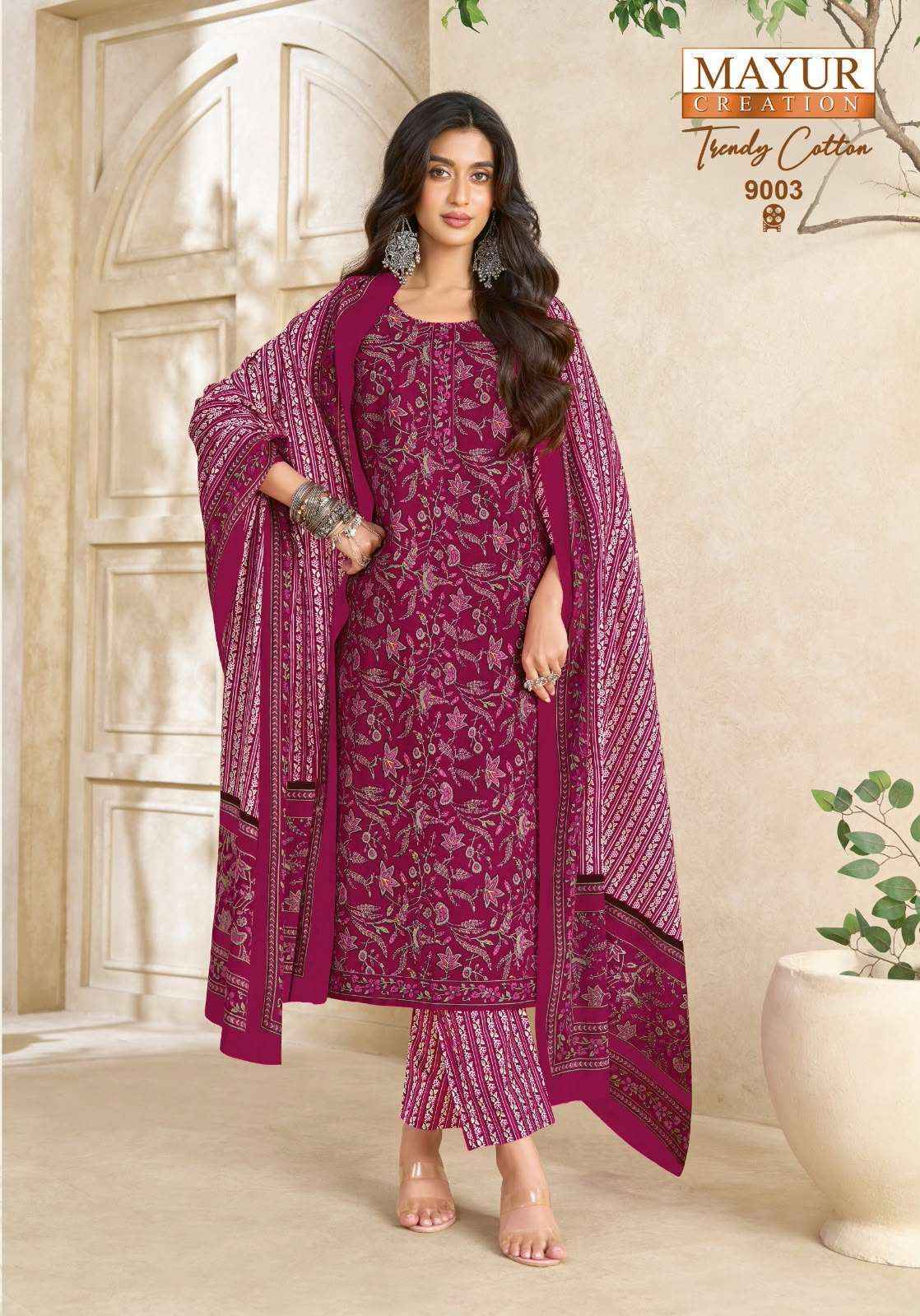 Mayur Creation Trendy Cotton Vol 9 Cotton Dress Material 10 Pcs Catalog | Surat Wholesale Textile