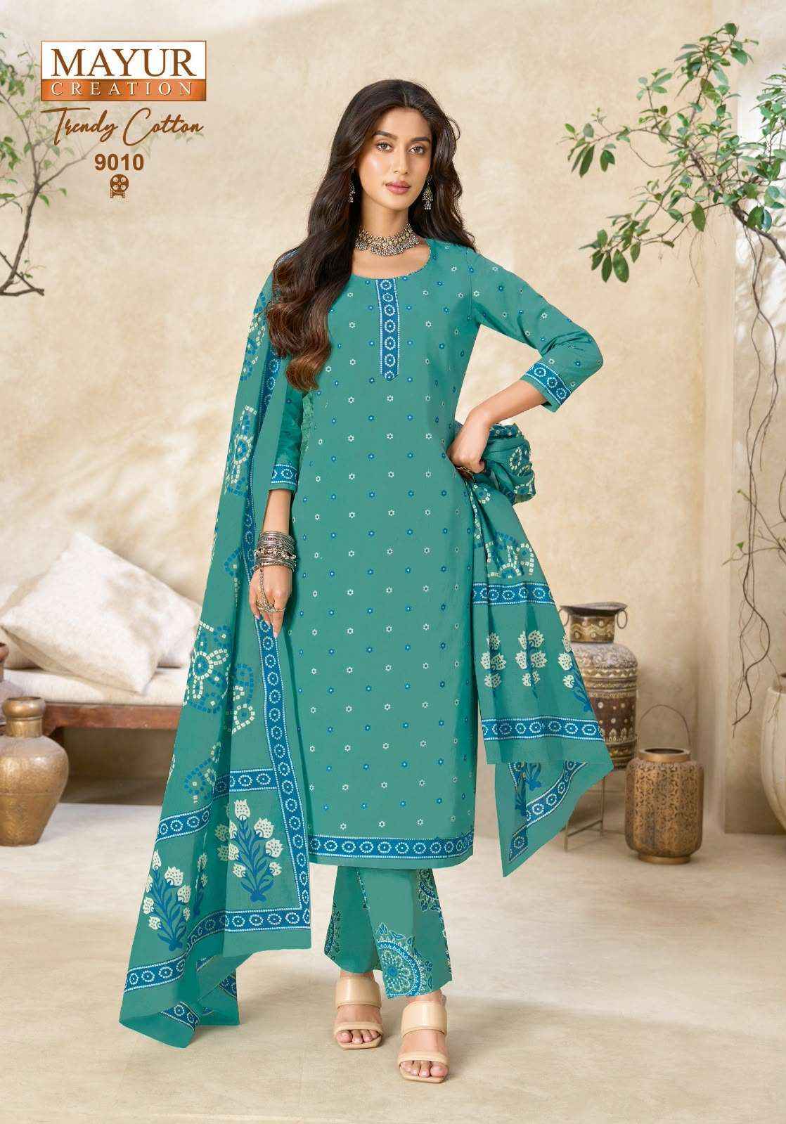 Mayur Creation Trendy Cotton Vol 9 Cotton Dress Material 10 Pcs Catalog | Surat Wholesale Textile