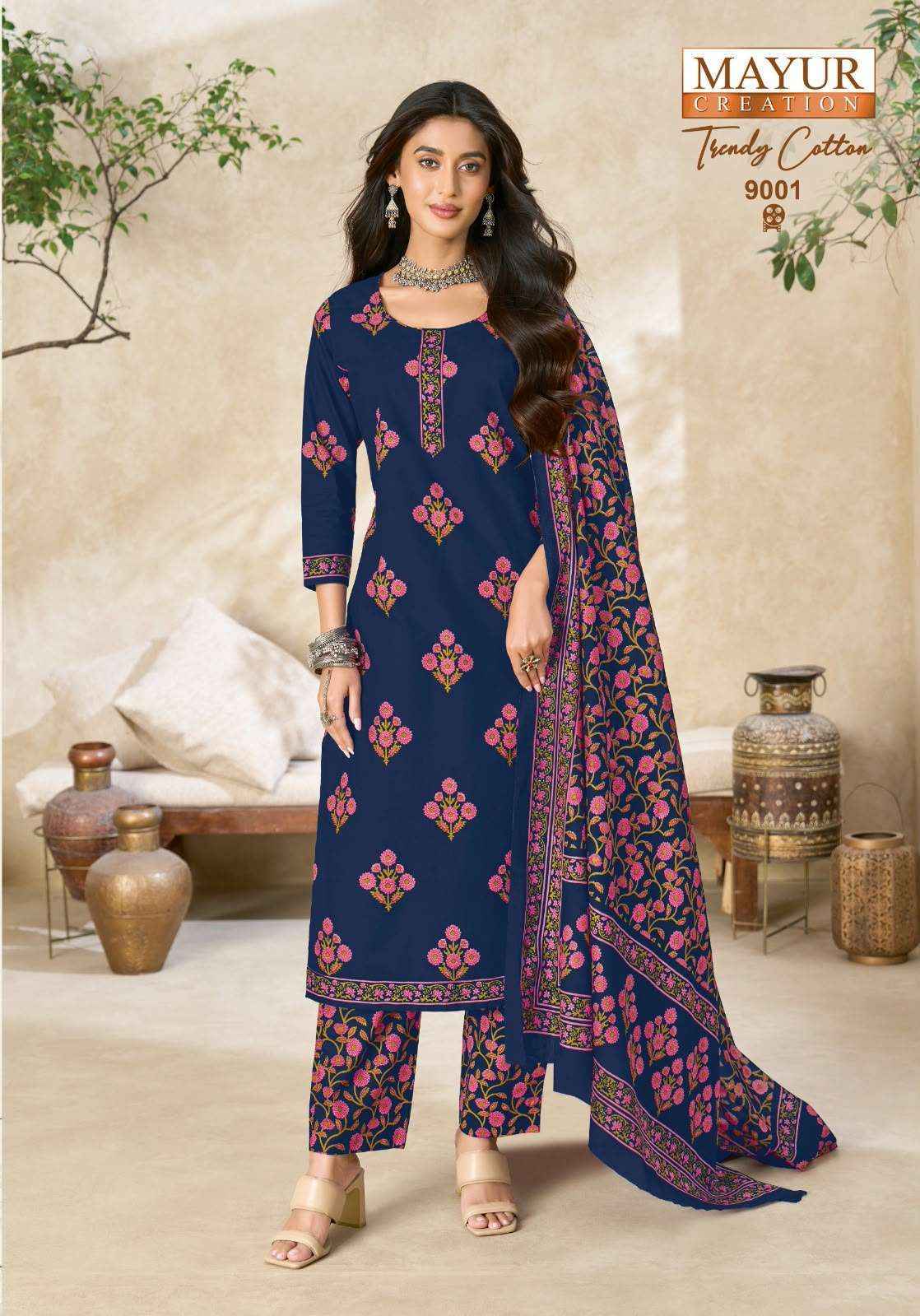 Mayur Creation Trendy Cotton Vol 9 Cotton Dress Material 10 Pcs Catalog | Surat Wholesale Textile