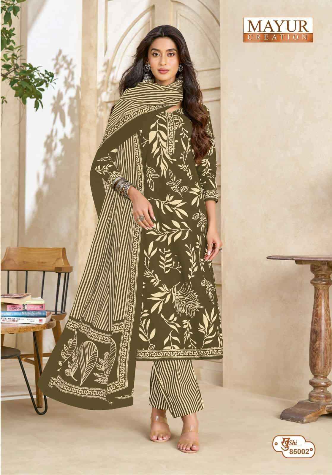 Mayur Khushi Vol 85 Pure Cotton Dress Material 24 Pcs Catalog