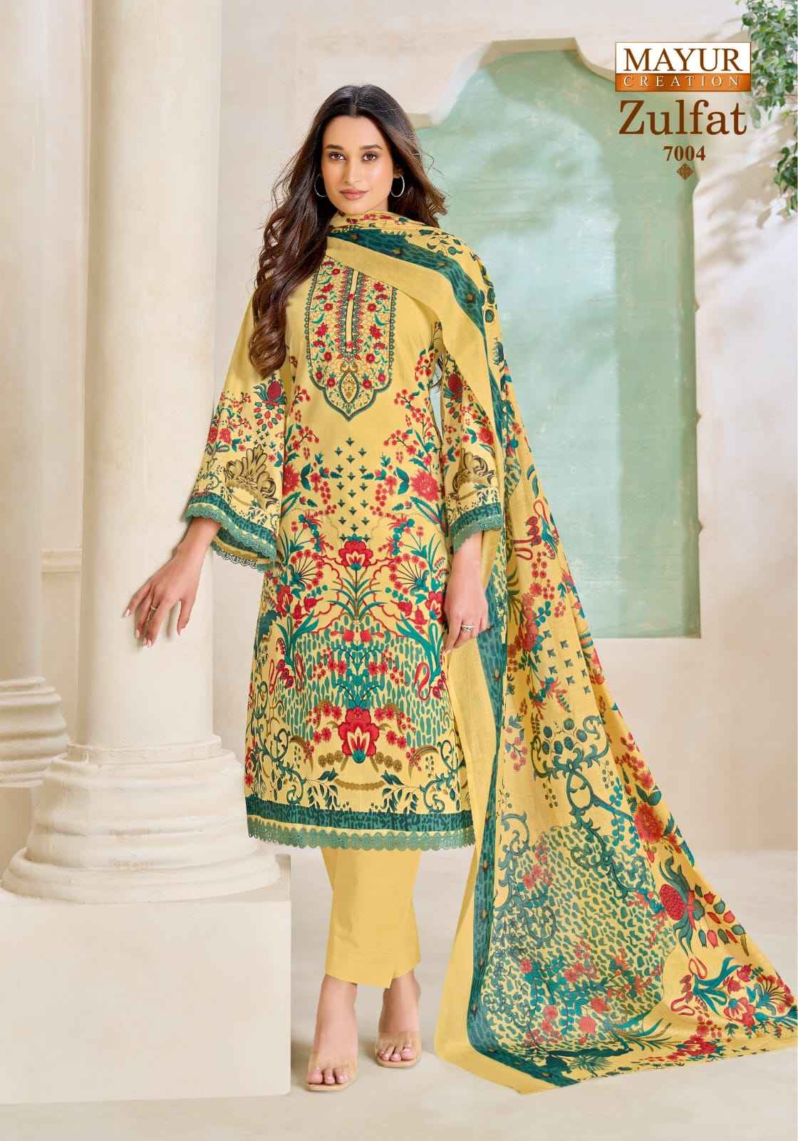 Mayur Zulfat Vol 7 Pure Cotton Dress material With Price 8 Pcs Catalog