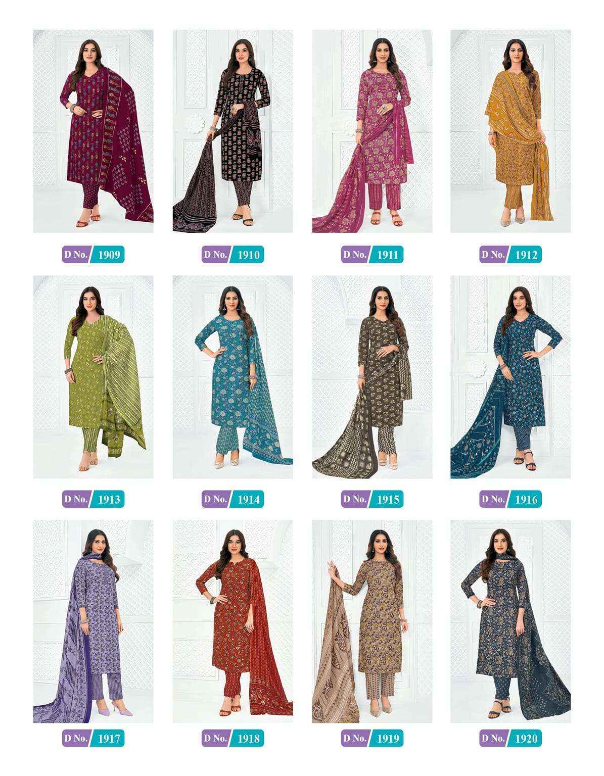 Mcm Life Style Vol 19 Pure Cotton Readymade Suits 12 Pcs Catalog