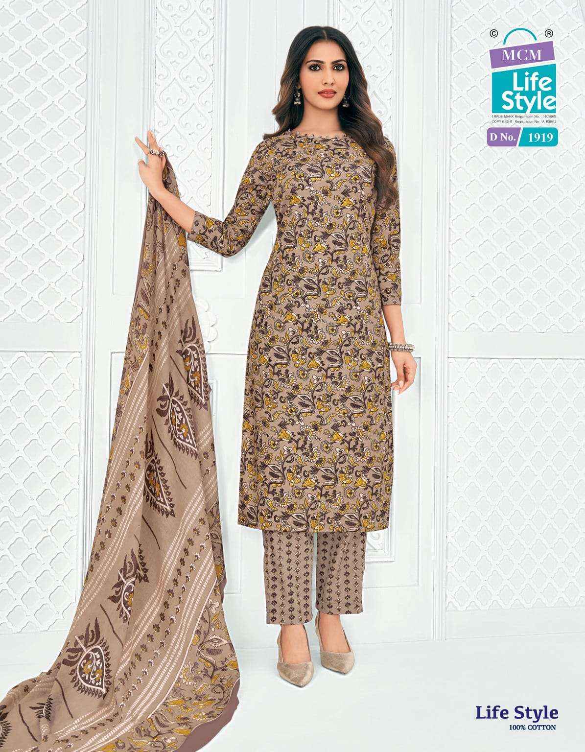 Mcm Life Style Vol 19 Pure Cotton Readymade Suits 12 Pcs Catalog