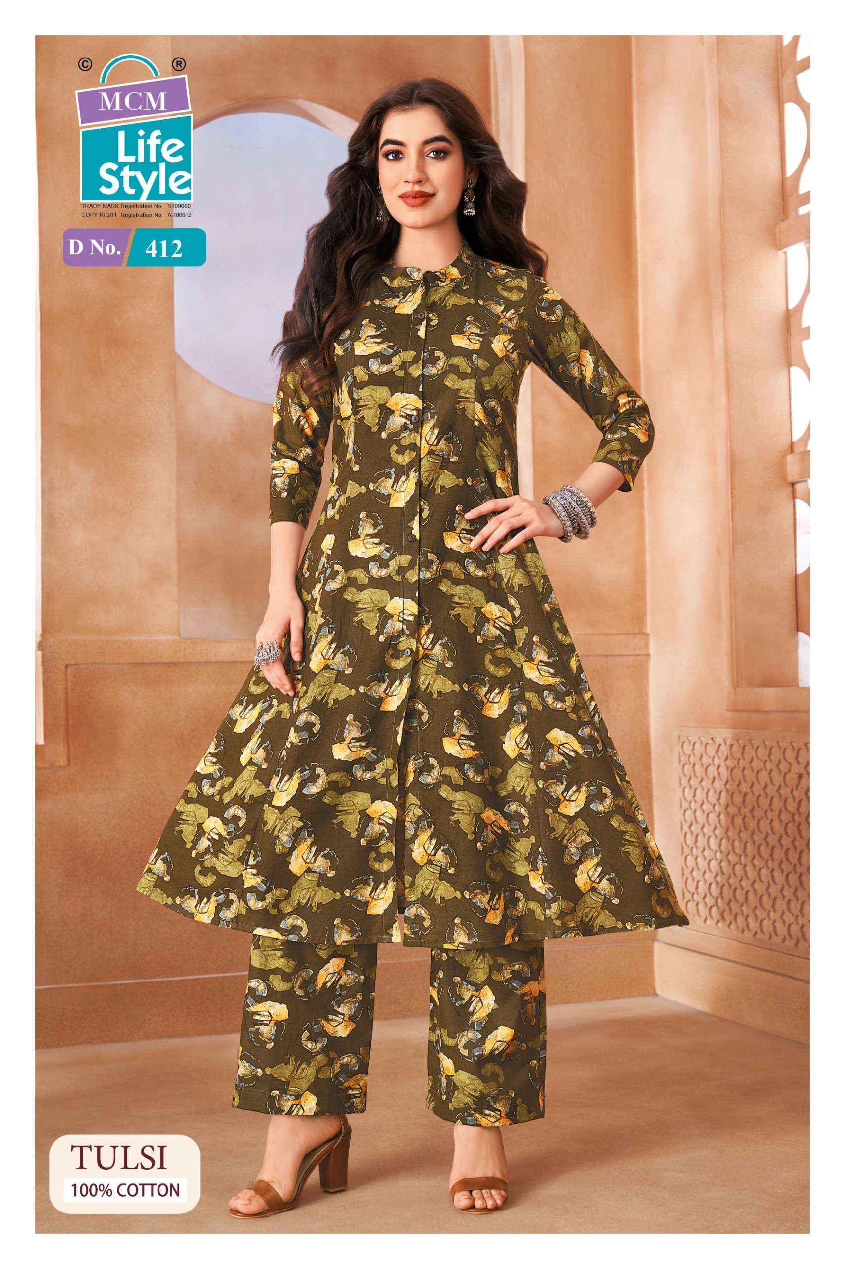 MCM LIFESTYLE TULSI VOL 4 COTTON CO ORD SET 10 PCS CATALOG