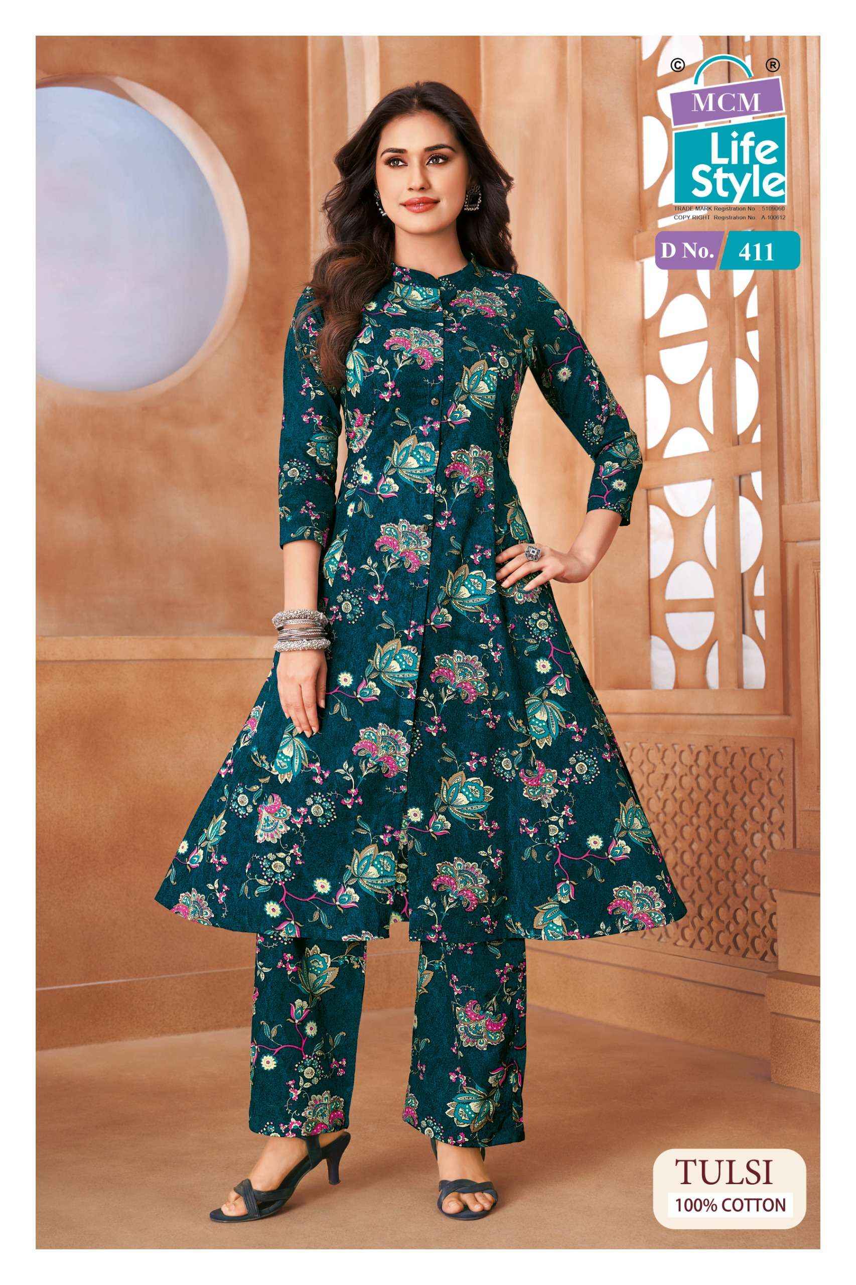 MCM LIFESTYLE TULSI VOL 4 COTTON CO ORD SET 10 PCS CATALOG