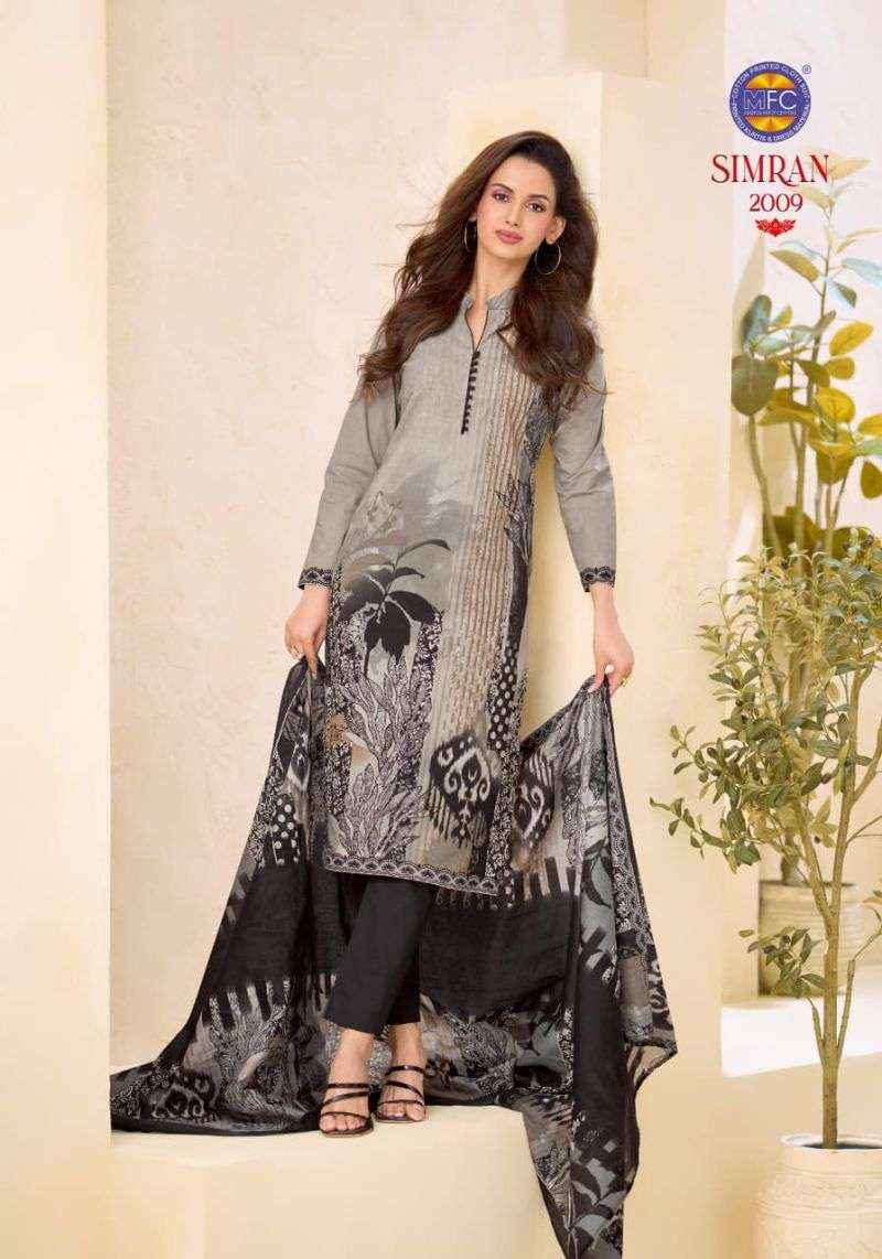 MFC SIMRAN VOL 2 HEAVY PURE COTTON DRESS MATERIAL 12 PCS CATALOG