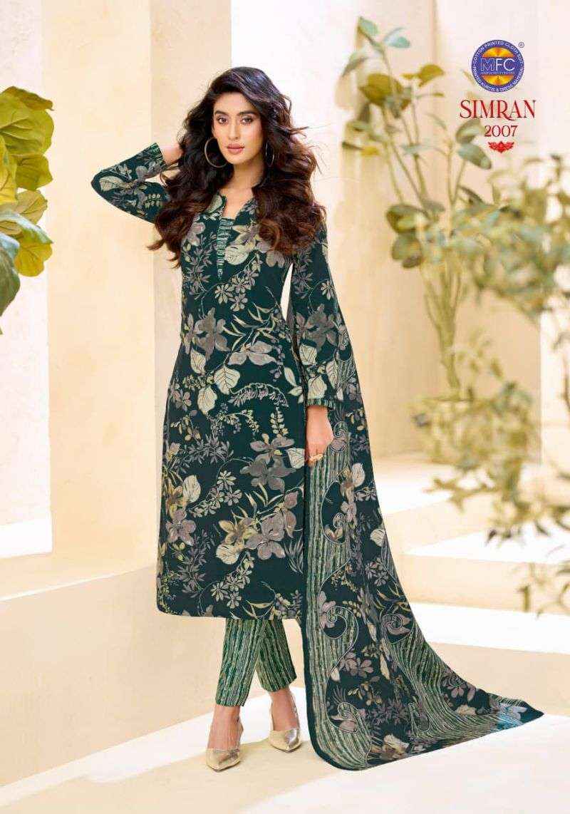 MFC SIMRAN VOL 2 HEAVY PURE COTTON DRESS MATERIAL 12 PCS CATALOG