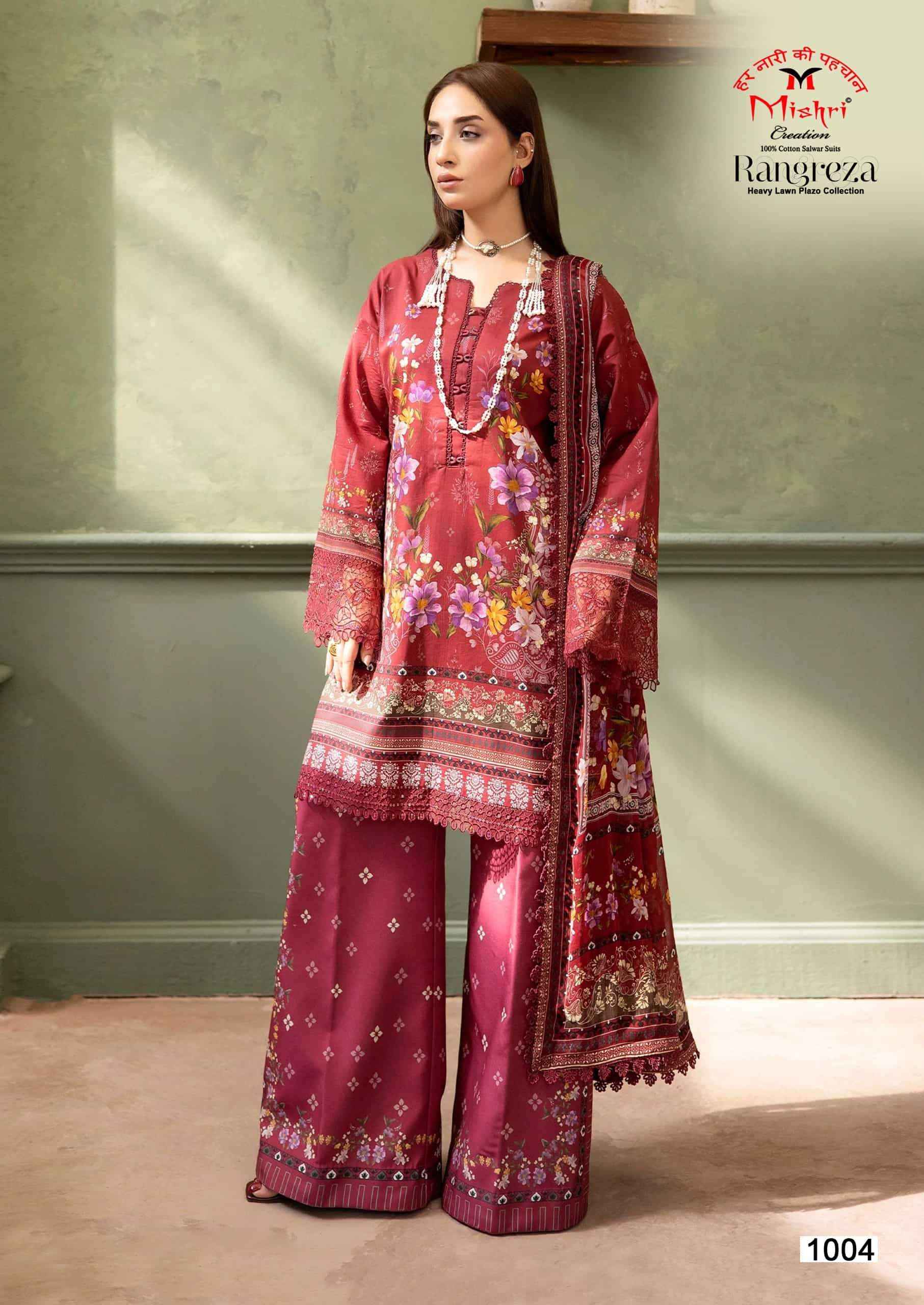 Mishri Rangreza Karachi Print Cotton Dress Material 6 Pcs Catalog