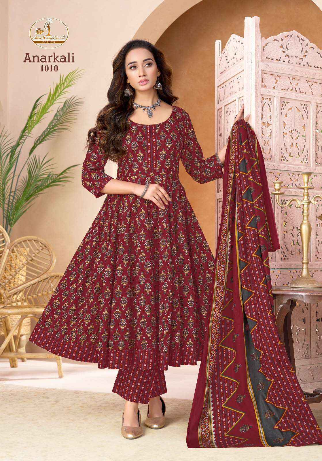 Miss World Choice Anarkal Vol 1 Readymade Cotton Dress 10 pcs Catalogue