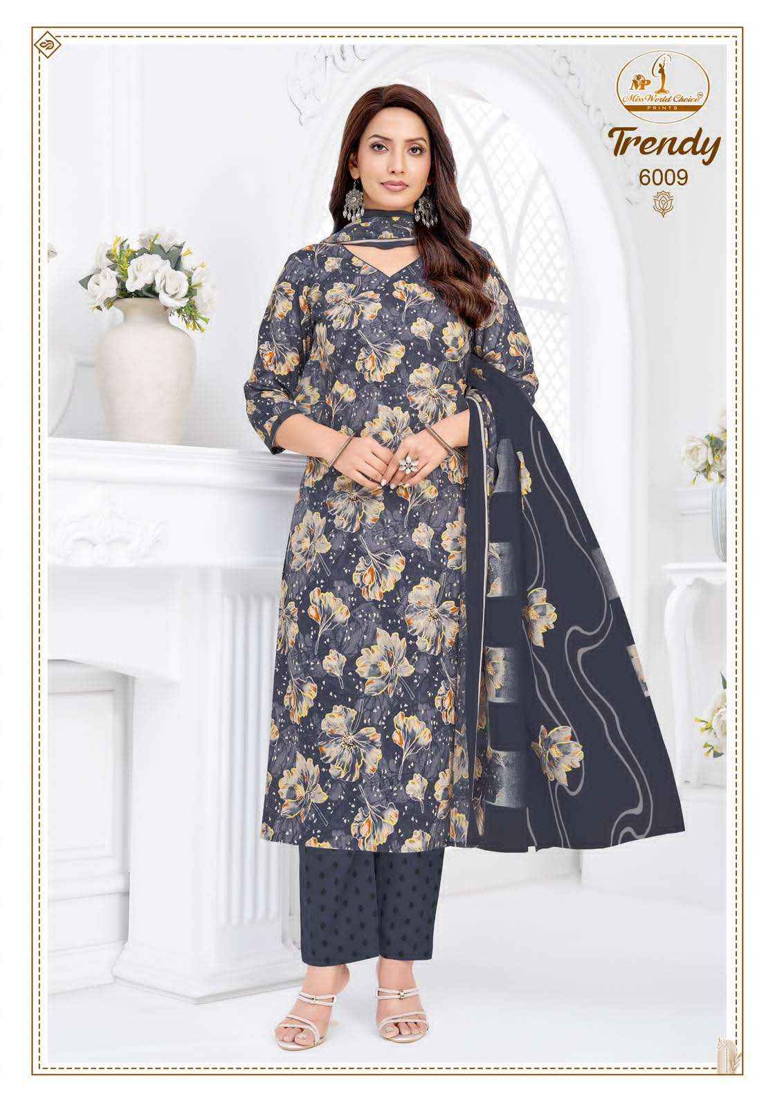 Miss World Choice Trendy Vol 6 Pure Cotton Readymade Suits 10 Pcs Catalog