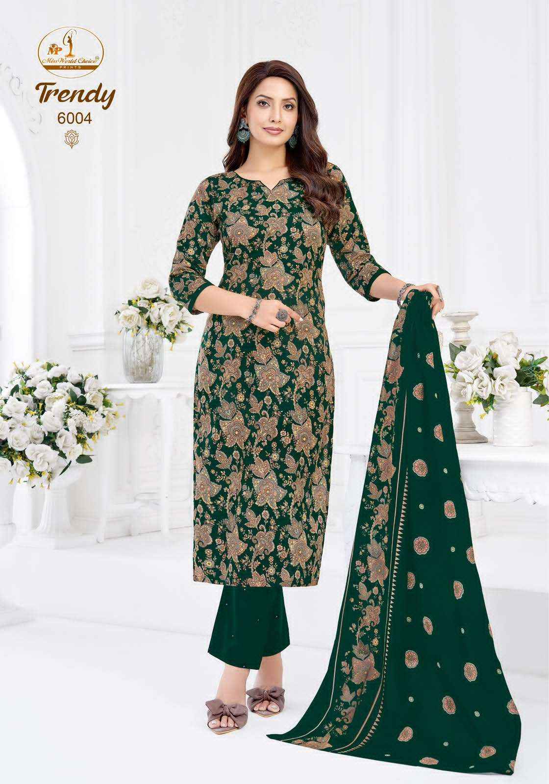 Miss World Choice Trendy Vol 6 Pure Cotton Readymade Suits 10 Pcs Catalog