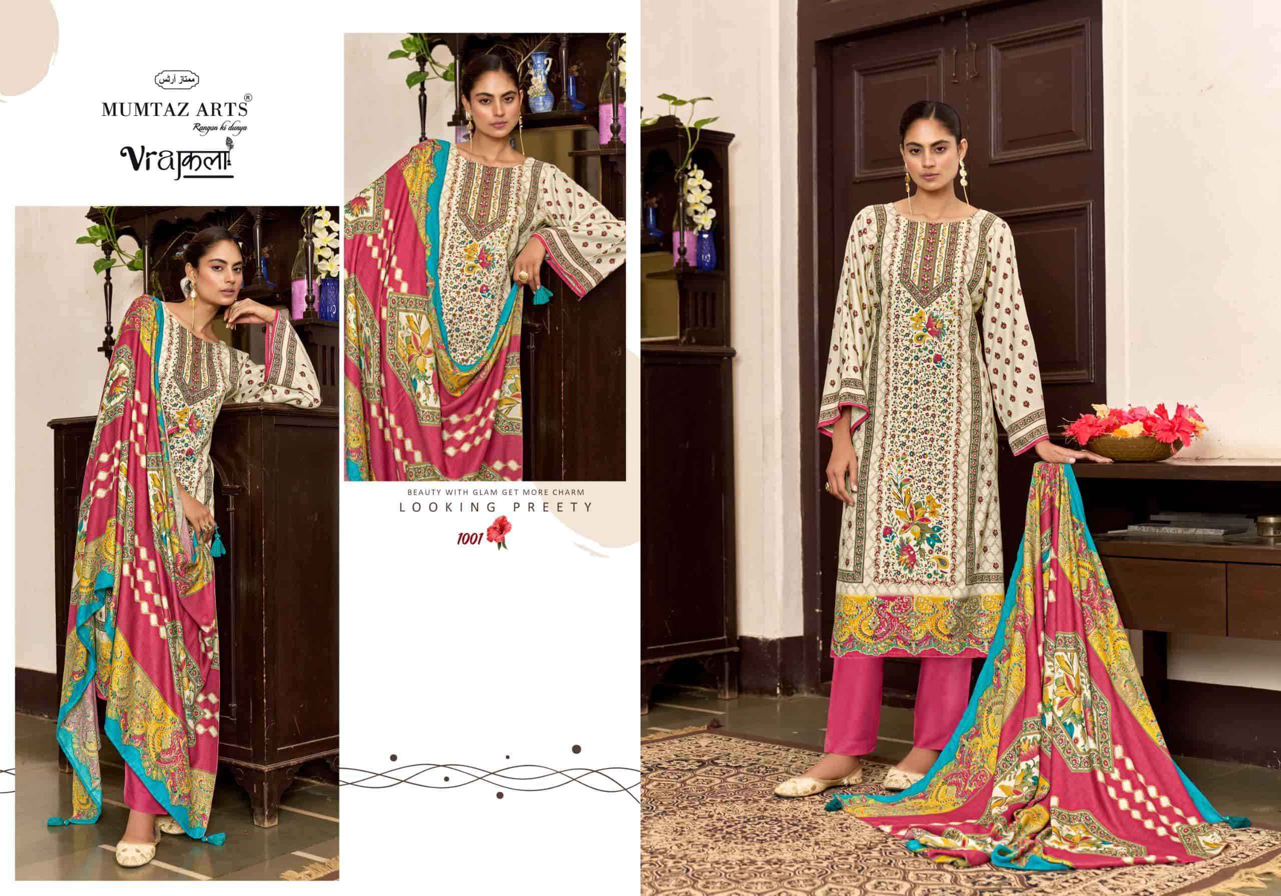 Mumtaz Arts Lavanya New Pashmina Designs Dress Material 4 Pcs Catalog 