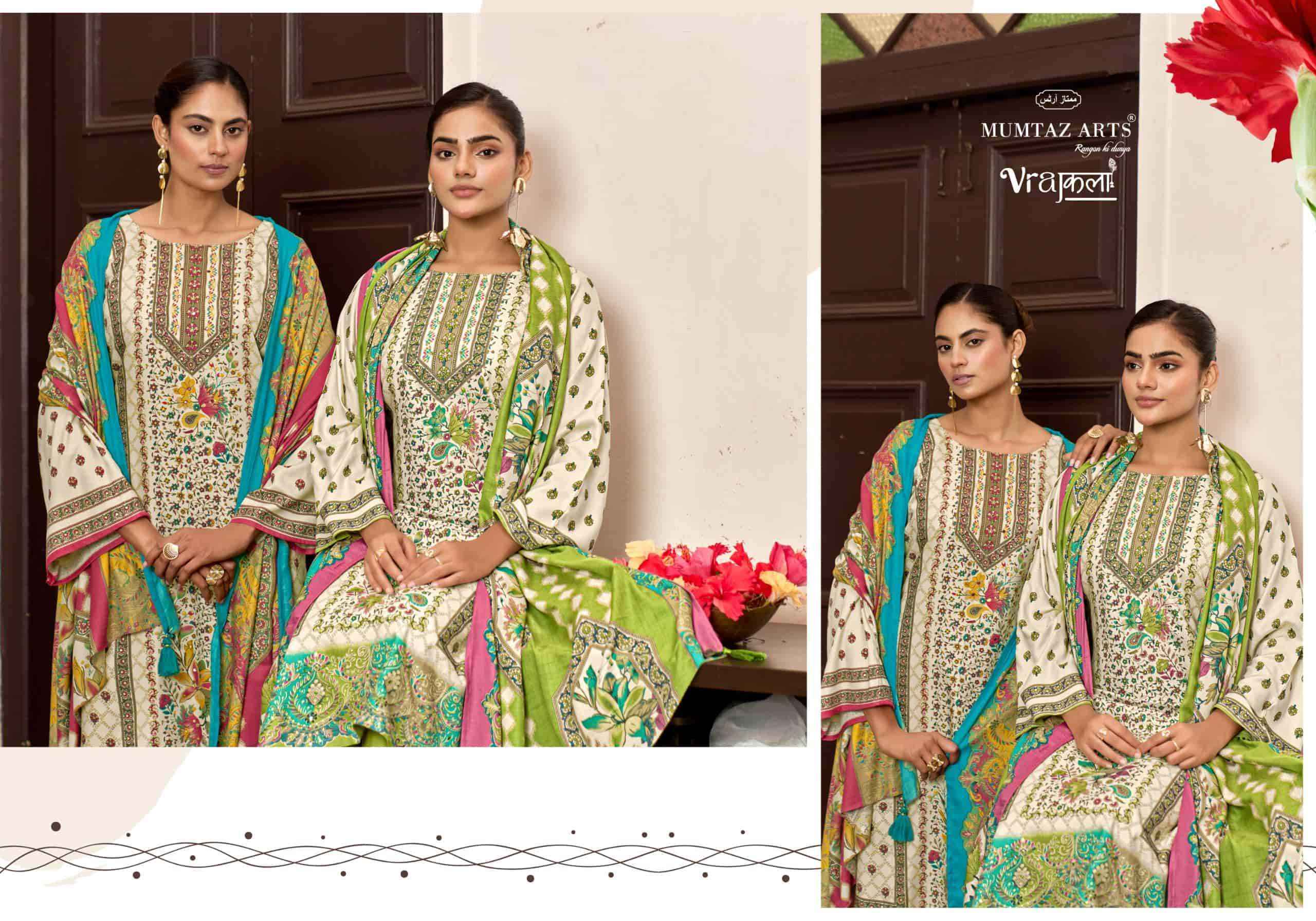 Mumtaz Arts Lavanya New Pashmina Designs Dress Material 4 Pcs Catalog 