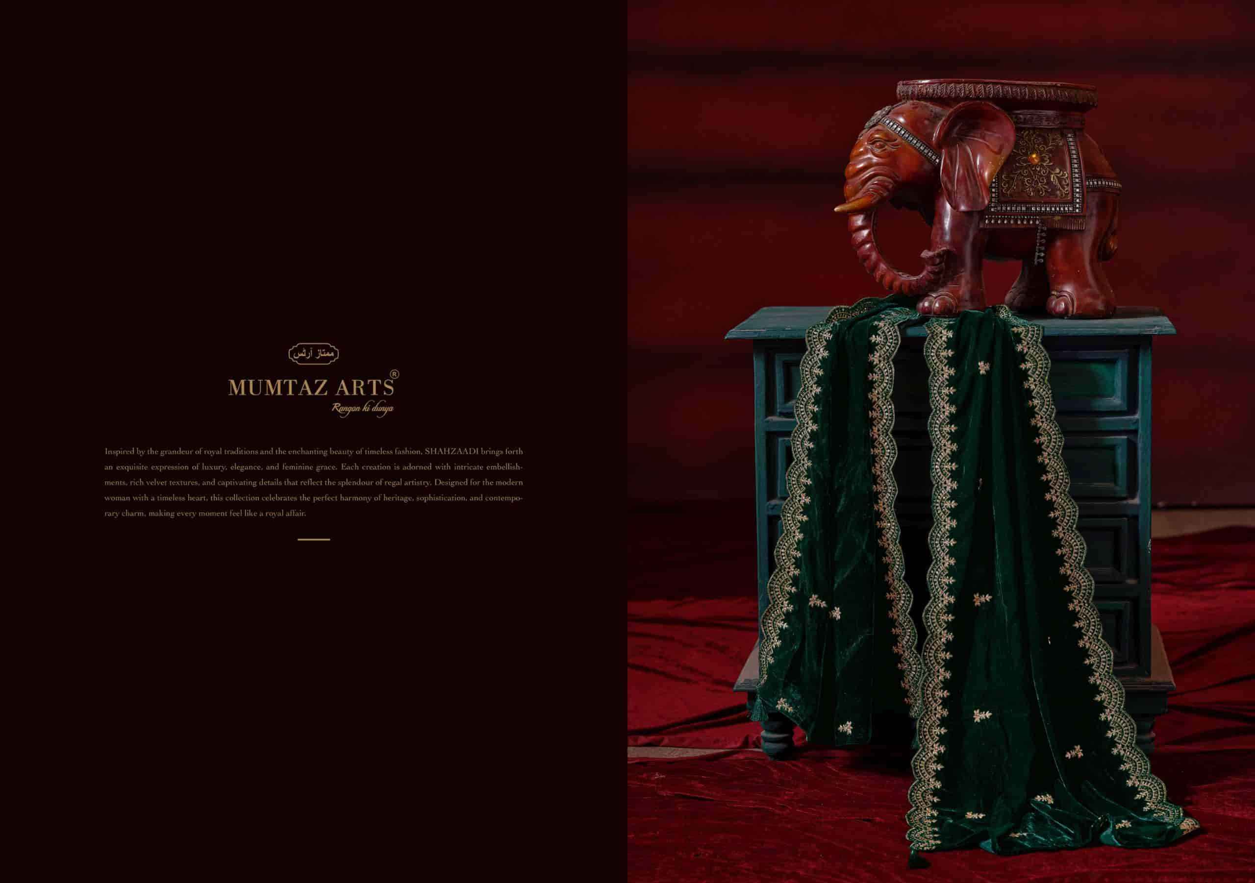Mumtaz Arts Shahzaadi Designer Velvet Wedding Wear Suit 4 Pcs Catalog 