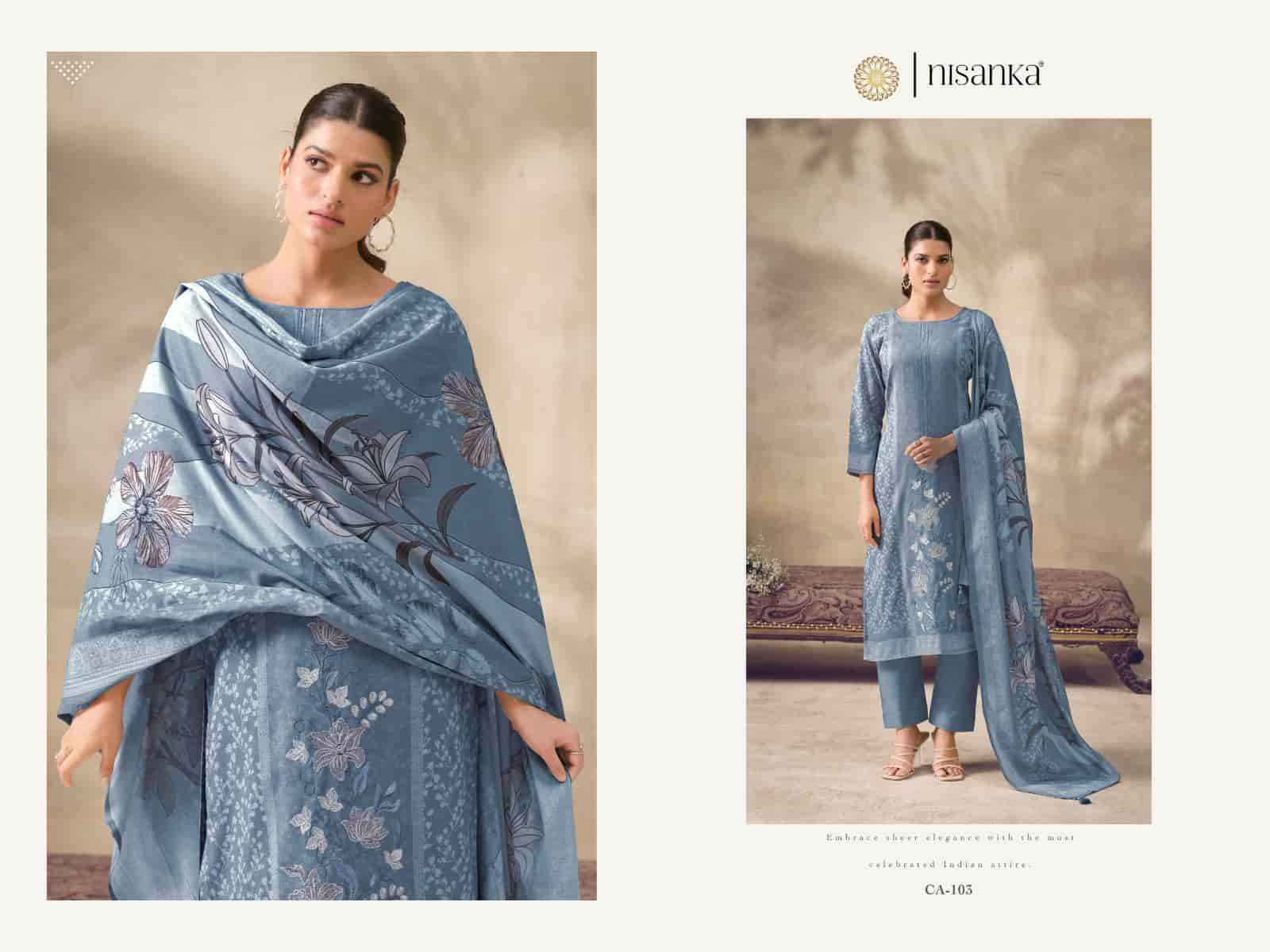 Nisanka Cashmere Vol 7 Exclusive Designs Ladies Suit  Collection Wholesaler 