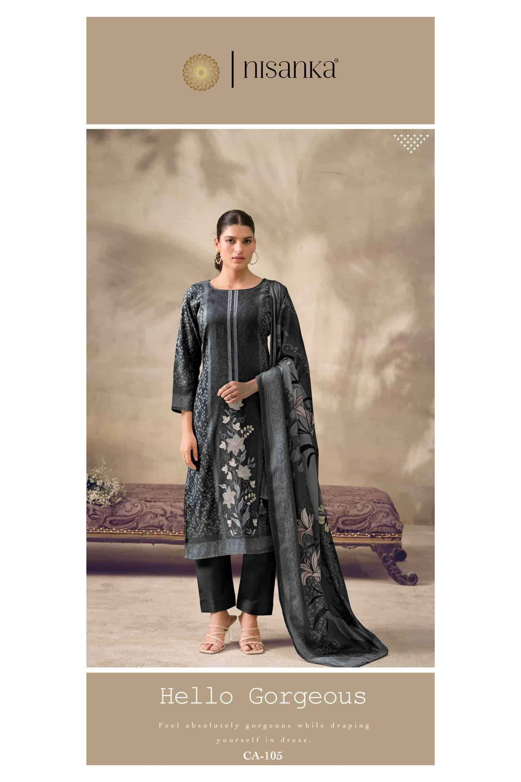 Nisanka Cashmere Vol 7 Exclusive Designs Ladies Suit  Collection Wholesaler 