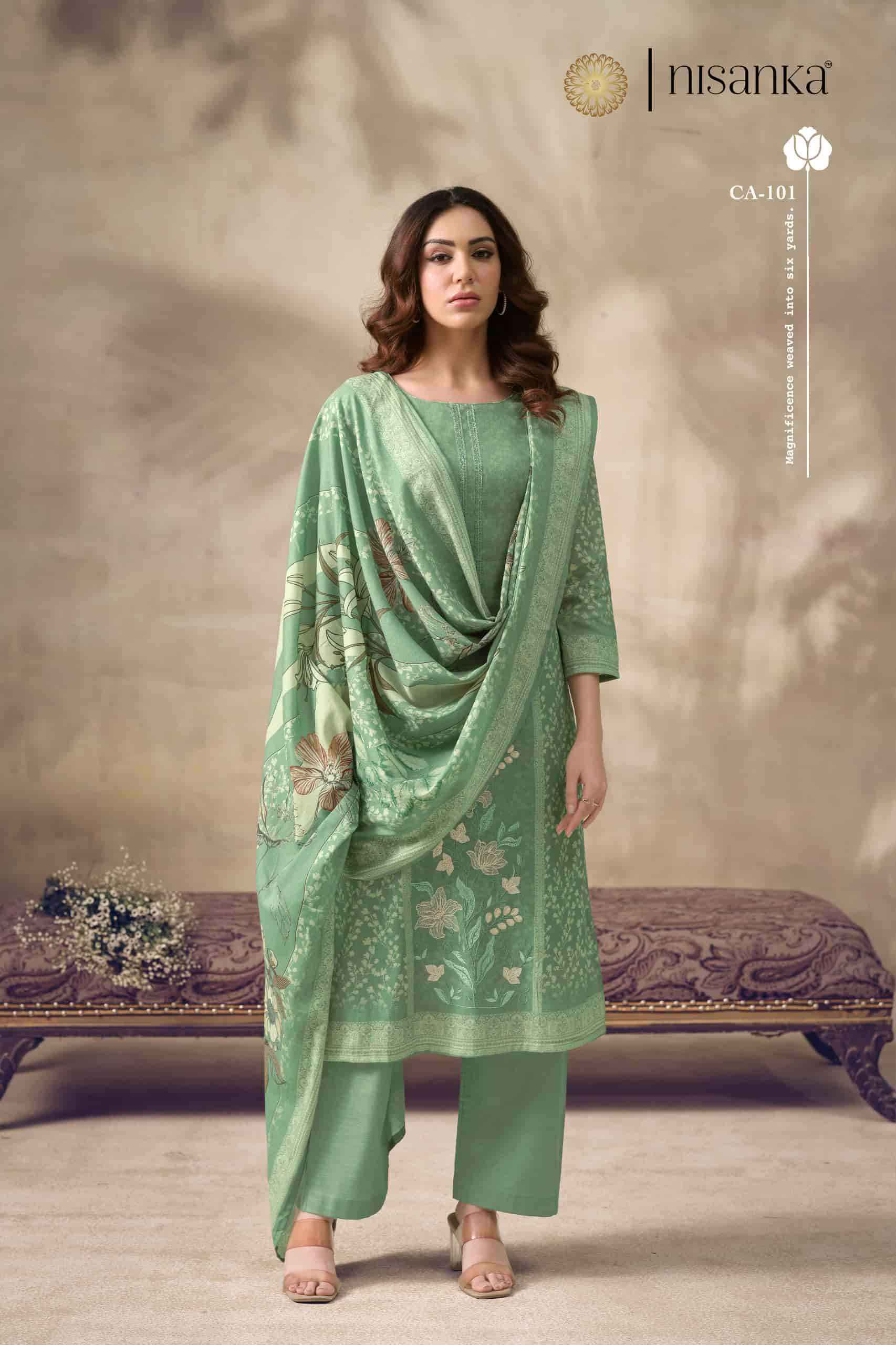 Nisanka Cashmere Vol 7 Exclusive Designs Ladies Suit  Collection Wholesaler 
