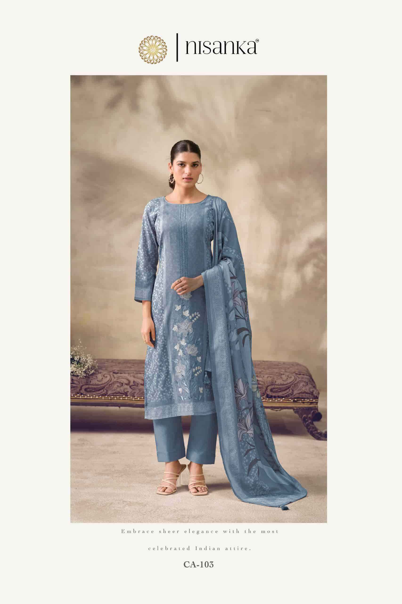 Nisanka Cashmere Vol 7 Exclusive Designs Ladies Suit  Collection Wholesaler 