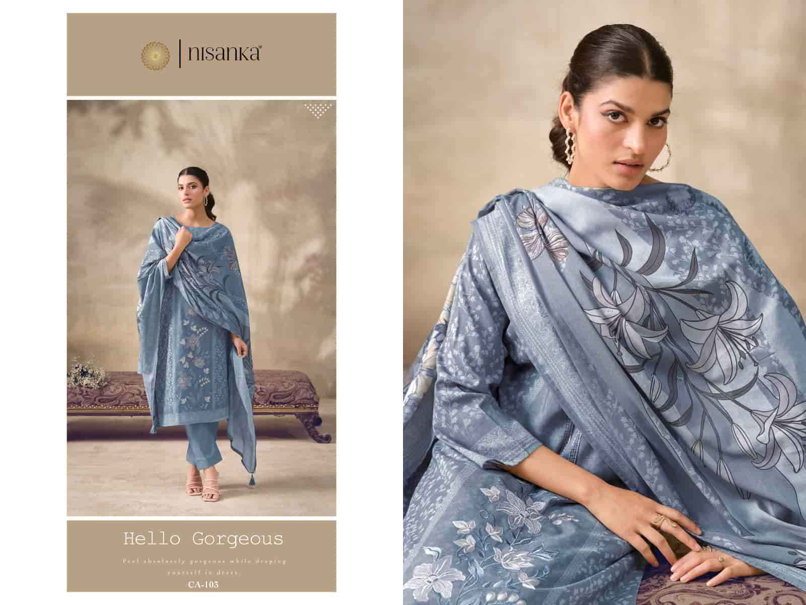 Nisanka Cashmere Vol 7 Exclusive Designs Ladies Suit  Collection Wholesaler 