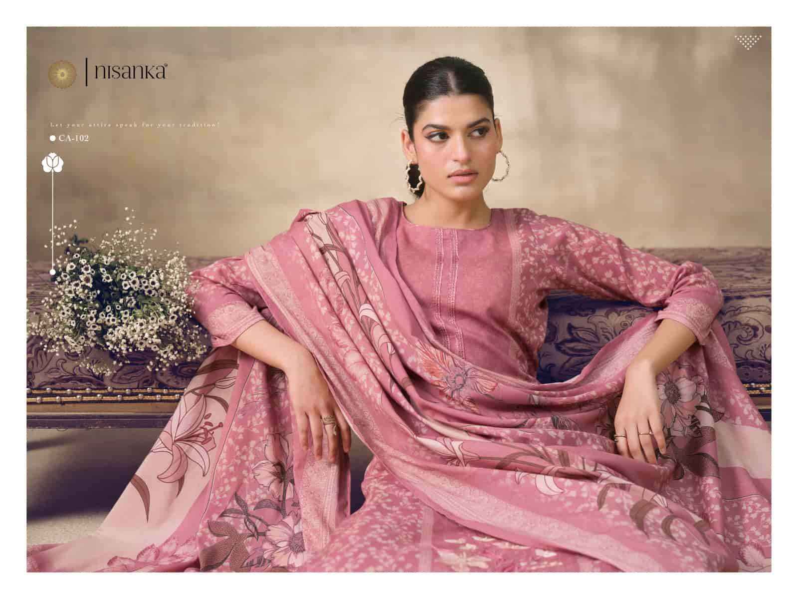 Nisanka Cashmere Vol 7 Exclusive Designs Ladies Suit  Collection Wholesaler 