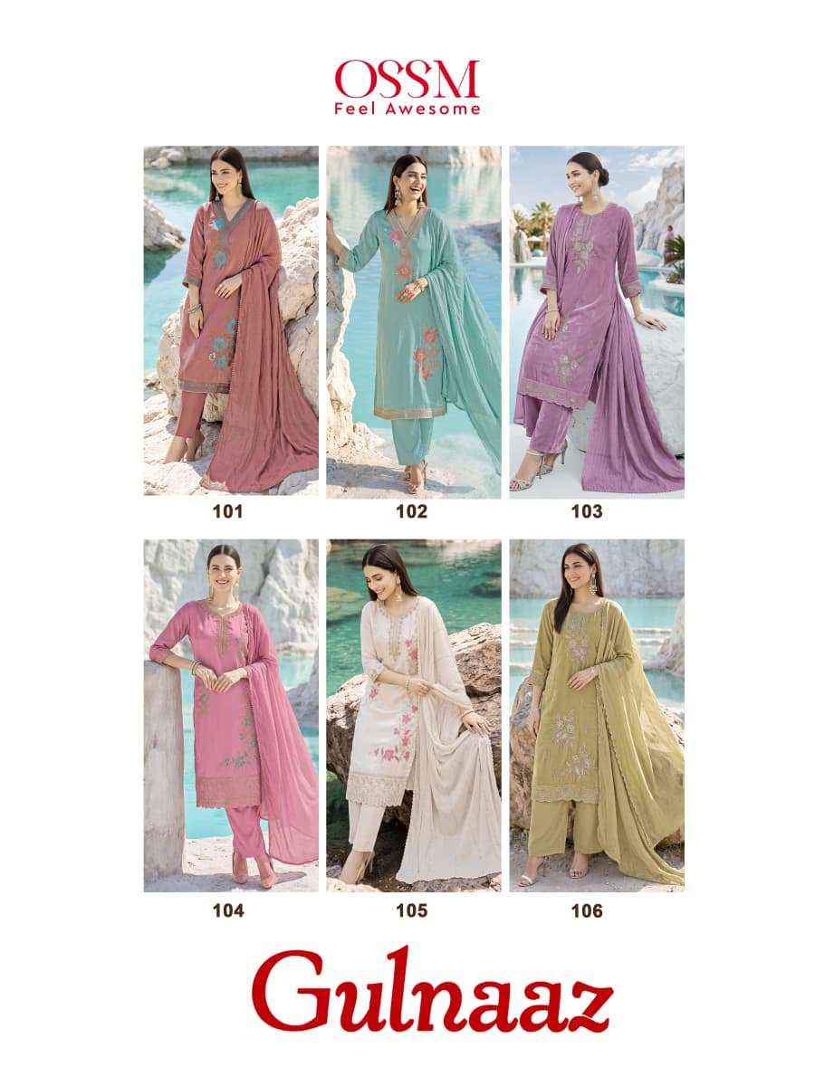 Ossm Gulnaaz Exclusive Style Readymade Suits 6 Pcs Catalog