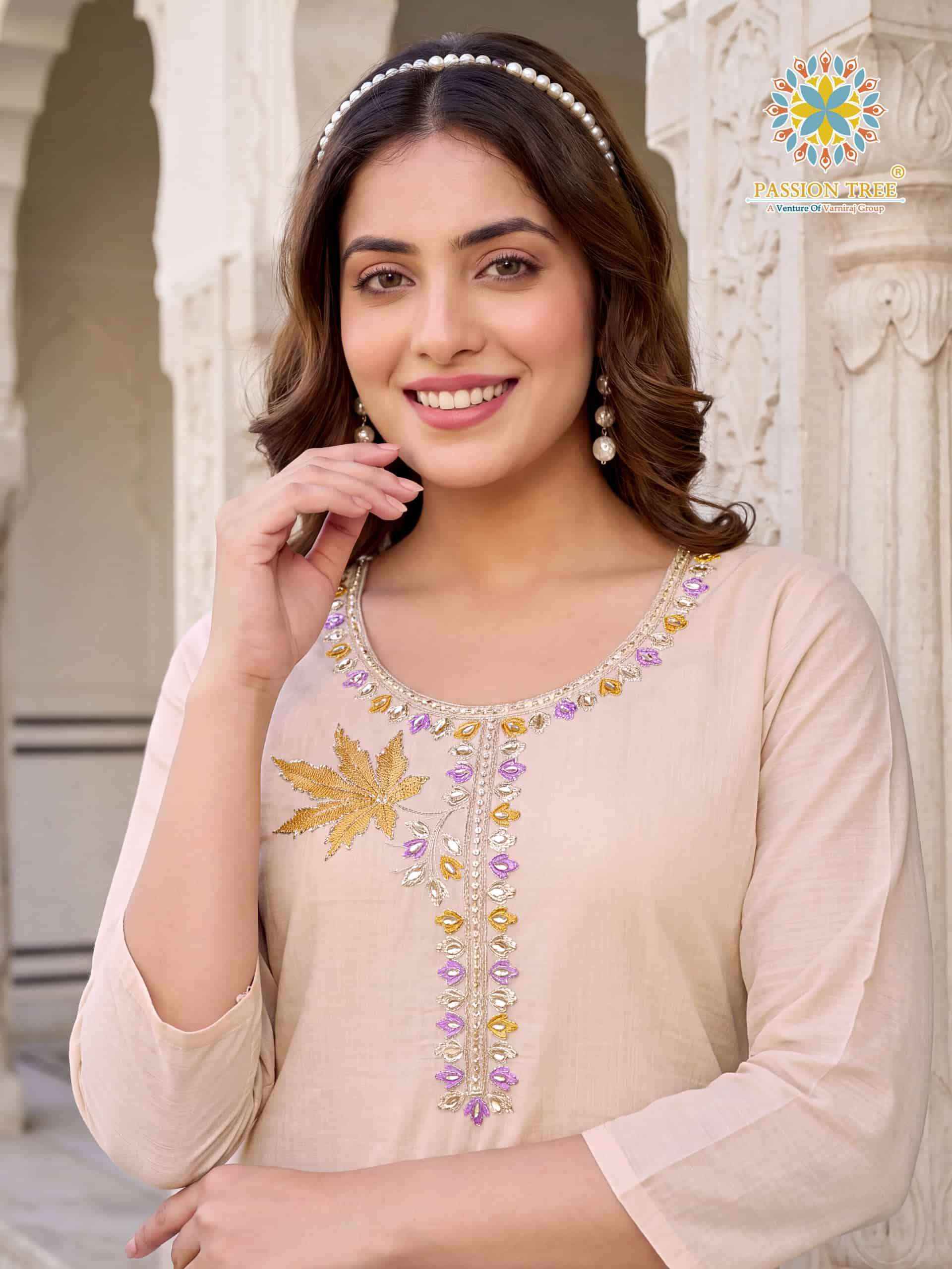 Passion Tree Kasuti Vol 3 Premium Wear 3 Pec Palazzo Pair 8 Pcs Catalog 