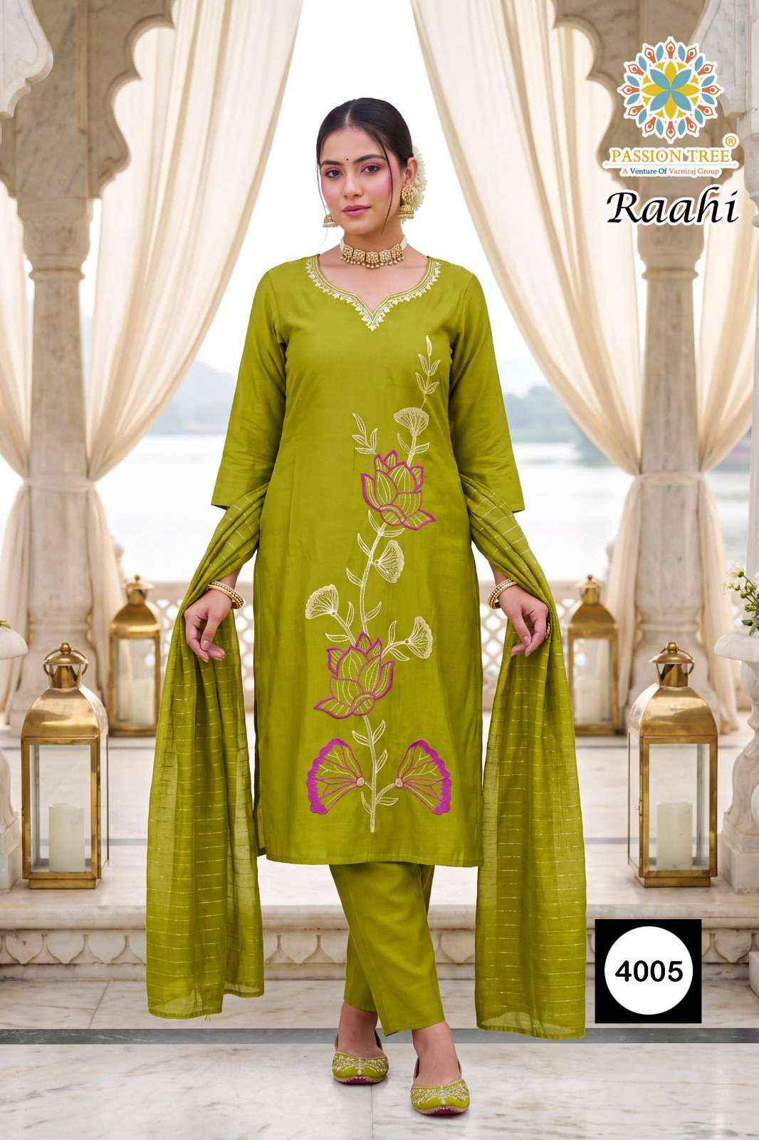 Passion Tree Raahi Vol 4 Roman Silk Readymade Suits 6 Pcs Catalog | Textiles Direct from Surat