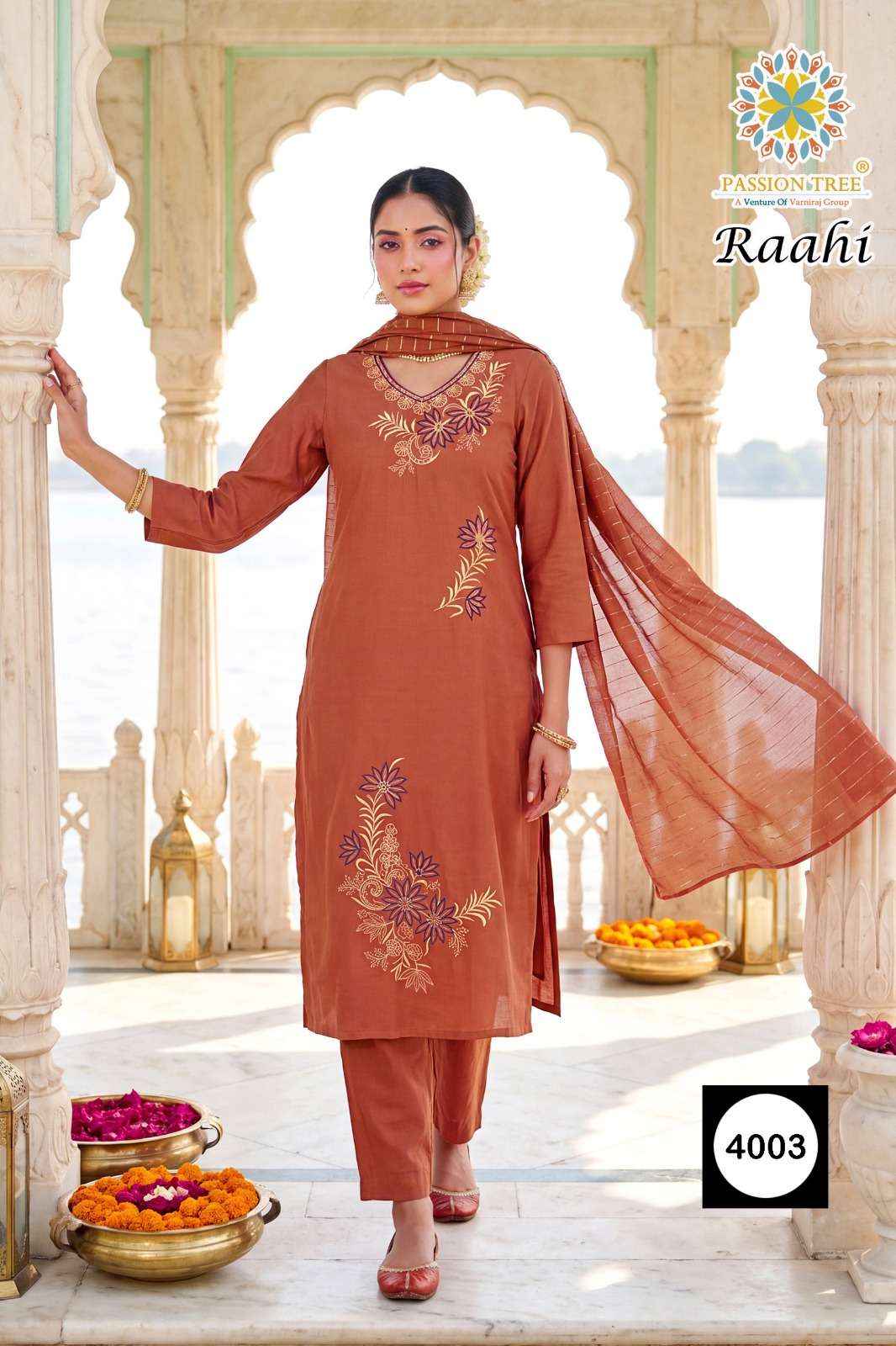 Passion Tree Raahi Vol 4 Roman Silk Readymade Suits 6 Pcs Catalog | Textiles Direct from Surat