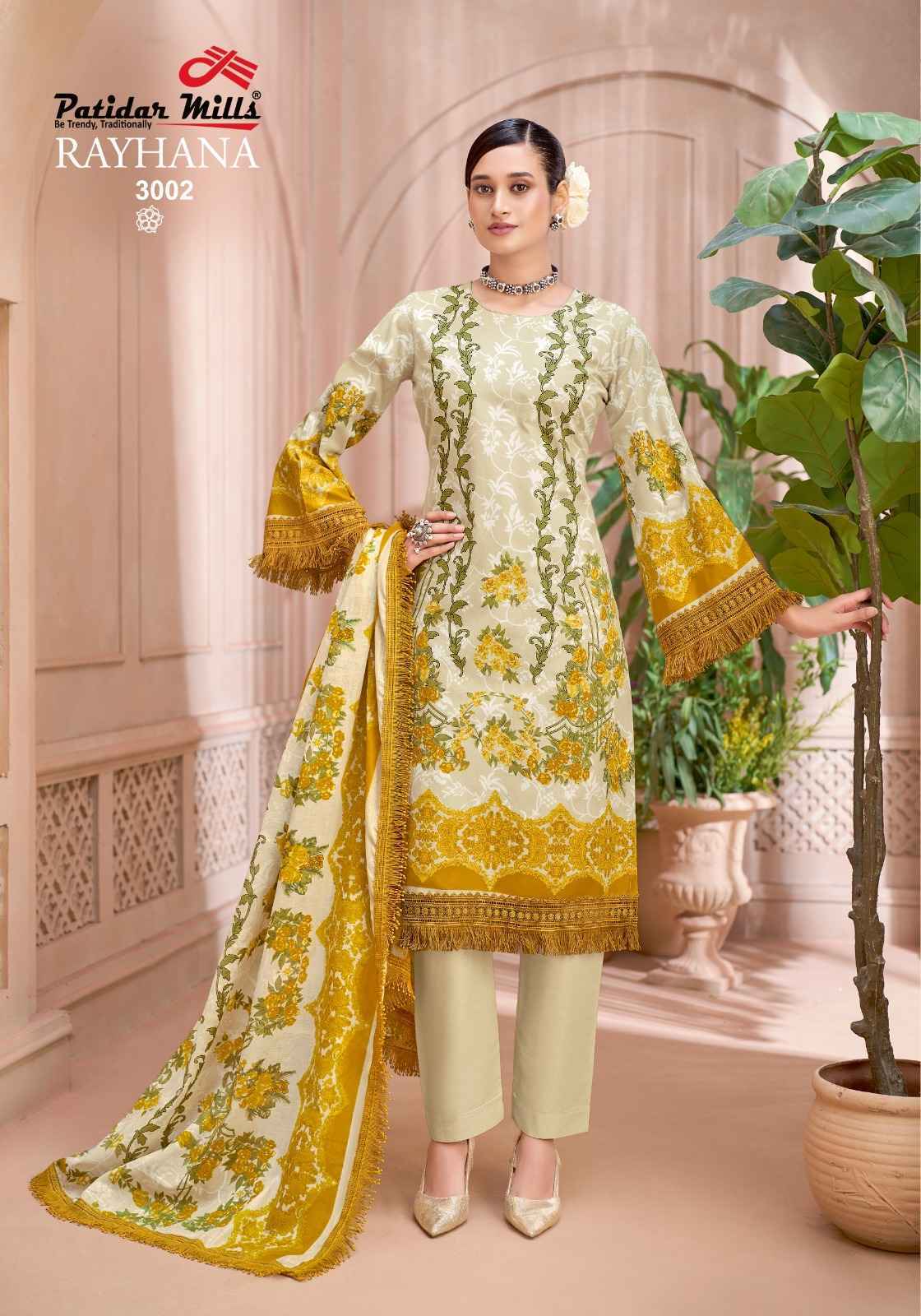 Patidar Mills Rayhana Vol 3 Cotton Dress Material 8 pcs Catalog | Surat Wholesale Market