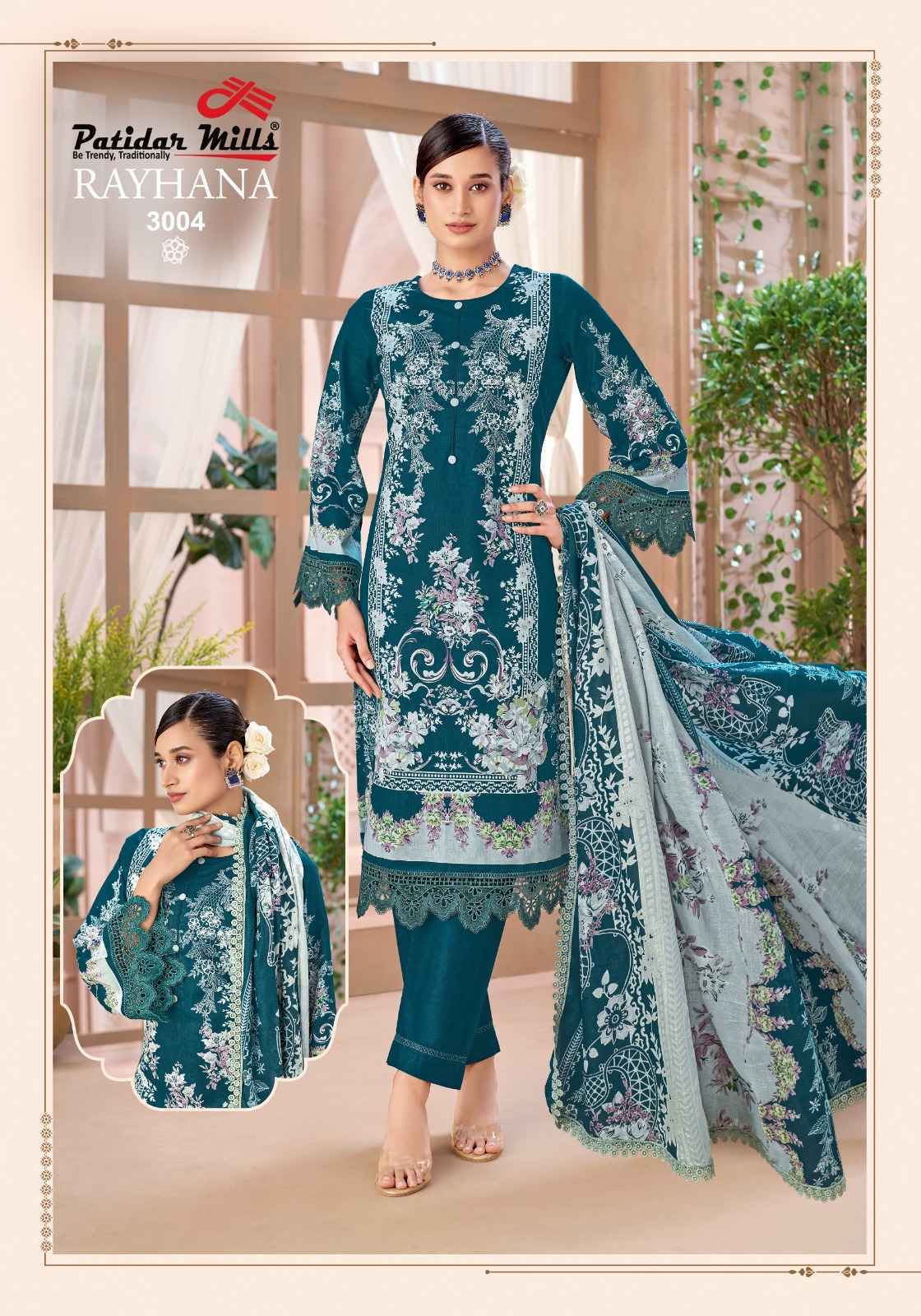 Patidar Mills Rayhana Vol 3 Cotton Dress Material 8 pcs Catalog | Surat Wholesale Market