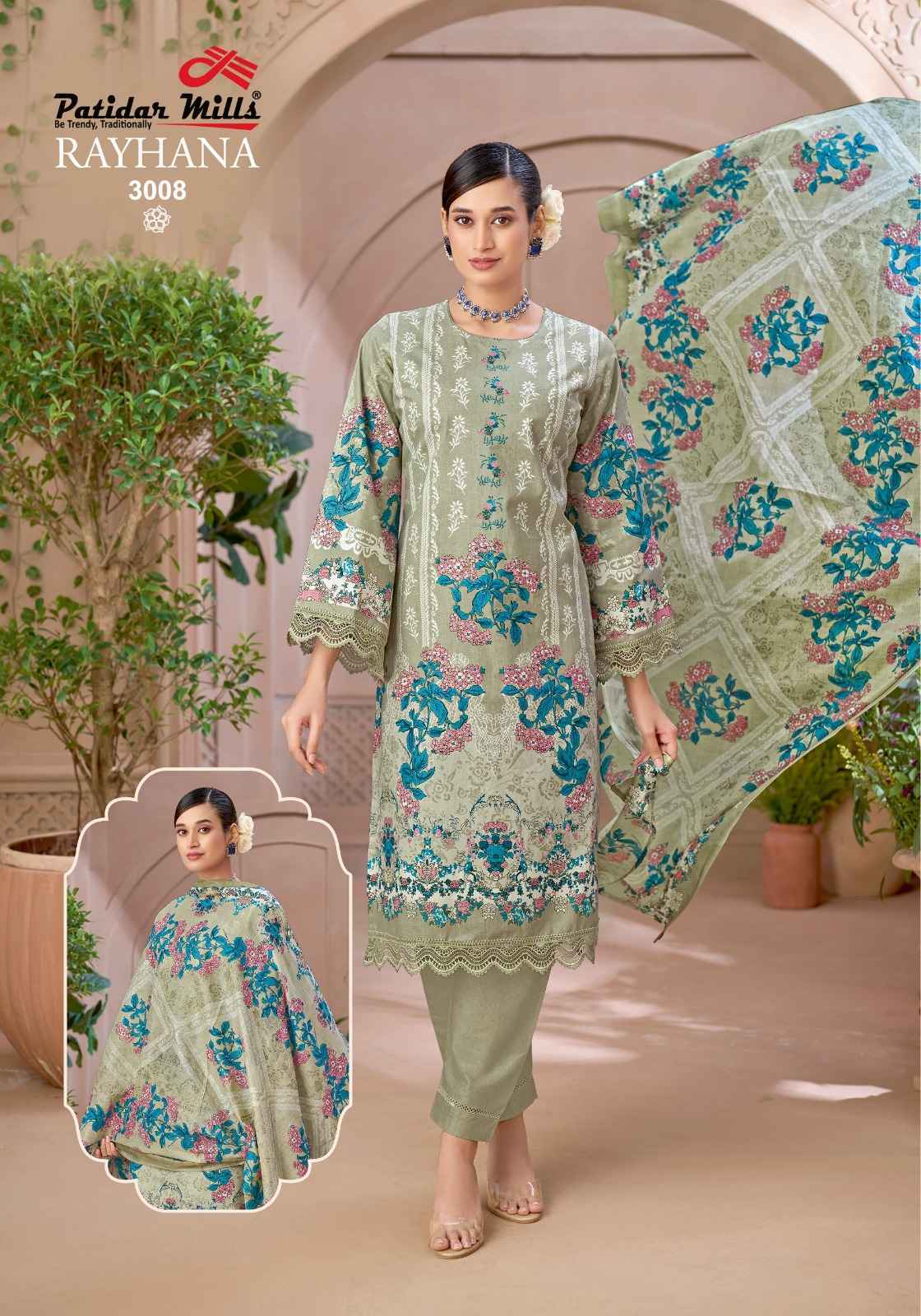 Patidar Mills Rayhana Vol 3 Cotton Dress Material 8 pcs Catalog | Surat Wholesale Market