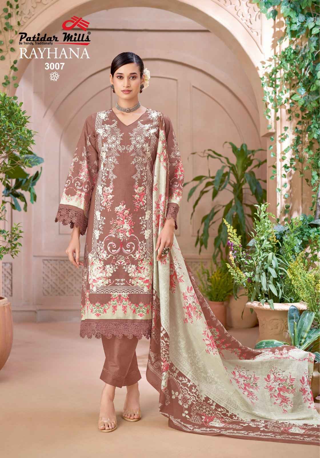 Patidar Mills Rayhana Vol 3 Cotton Dress Material 8 pcs Catalog | Surat Wholesale Market