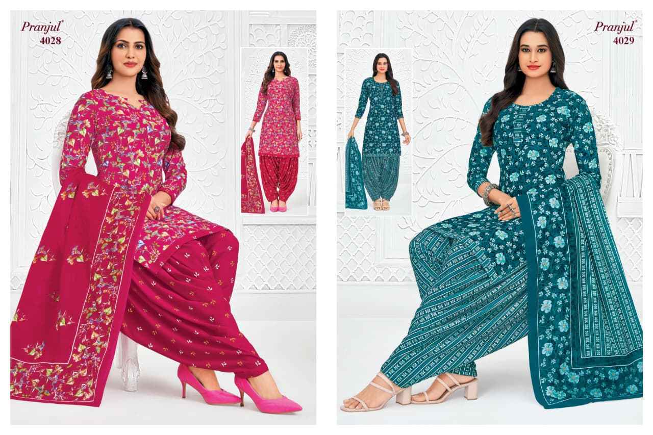 Pranjul Priyanshi Vol 40 Cotton Dress Material 36 pcs Catalog