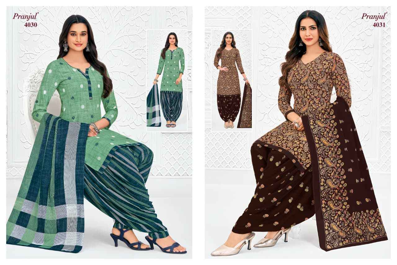 Pranjul Priyanshi Vol 40 Cotton Dress Material 36 pcs Catalog