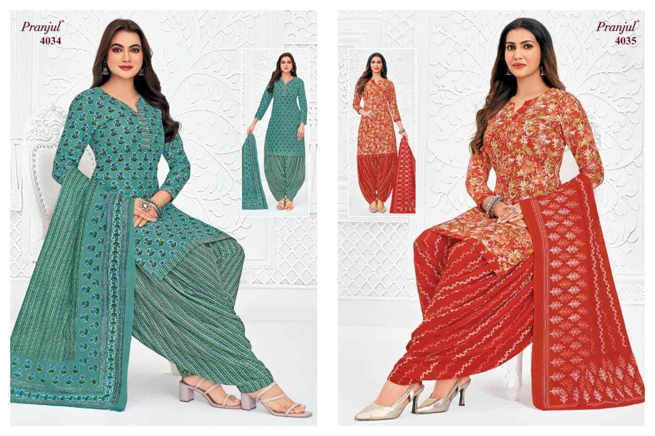 Pranjul Priyanshi Vol 40 Cotton Dress Material 36 pcs Catalog