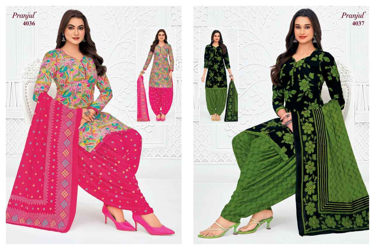 Pranjul Priyanshi Vol 40 Cotton Dress Material 36 pcs Catalog