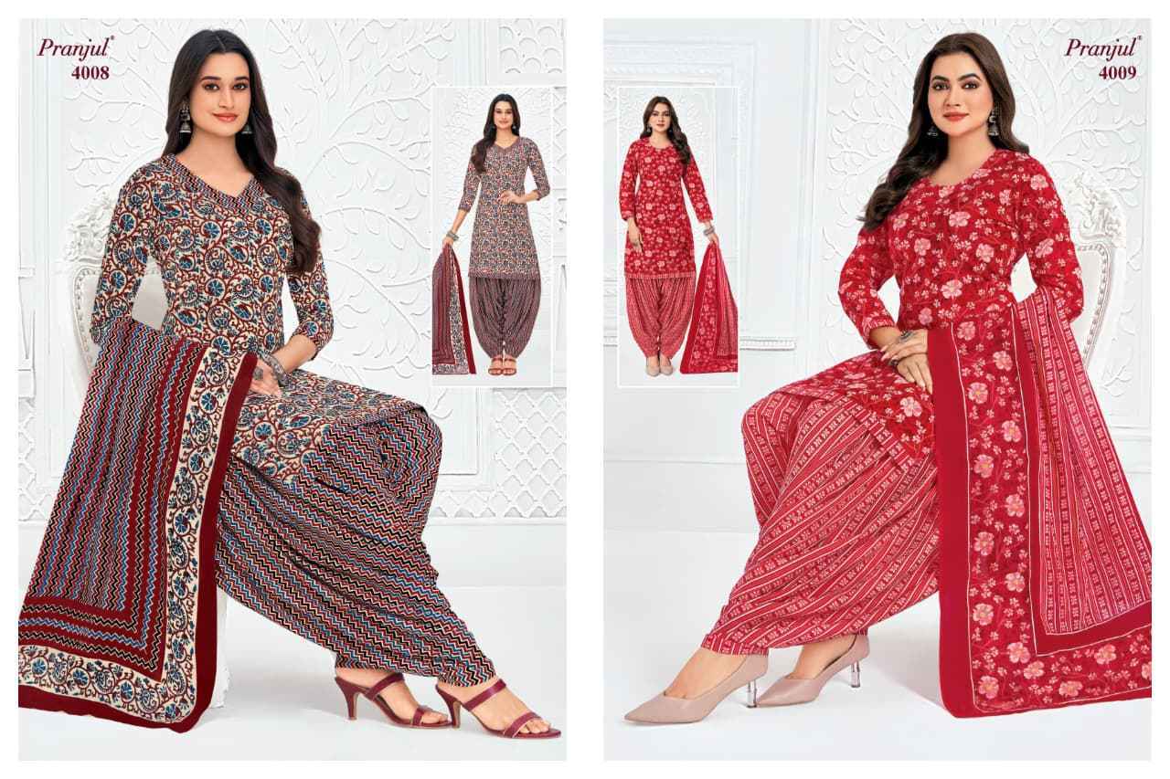 Pranjul Priyanshi Vol 40 Cotton Dress Material 36 pcs Catalog
