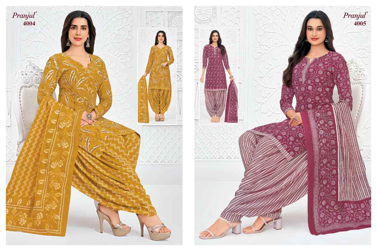 Pranjul Priyanshi Vol 40 Cotton Dress Material 36 pcs Catalog