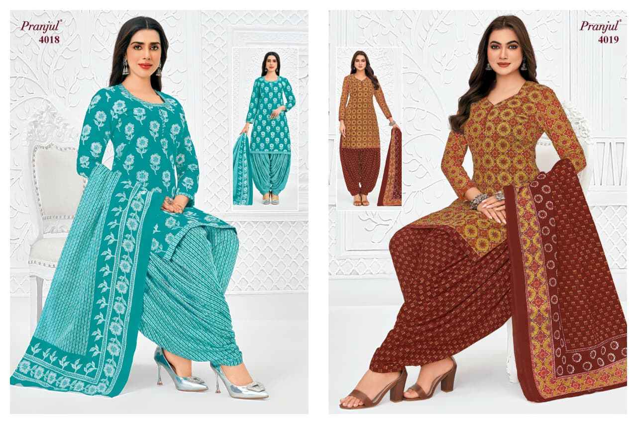 Pranjul Priyanshi Vol 40 Cotton Dress Material 36 pcs Catalog