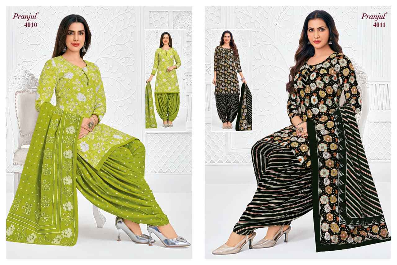Pranjul Priyanshi Vol 40 Cotton Dress Material 36 pcs Catalog