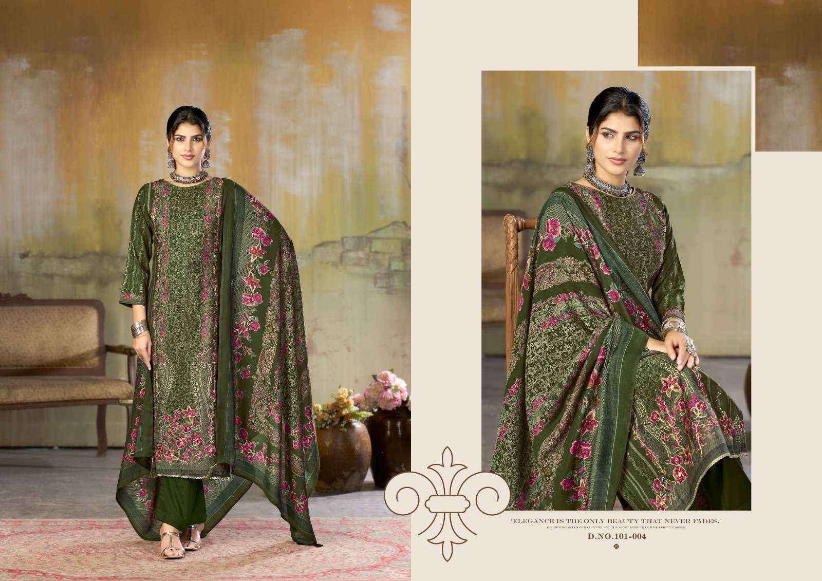 Radhika Azara Beauty Silk Vol 11 Muslin Dress Material 4 Pcs Catalog