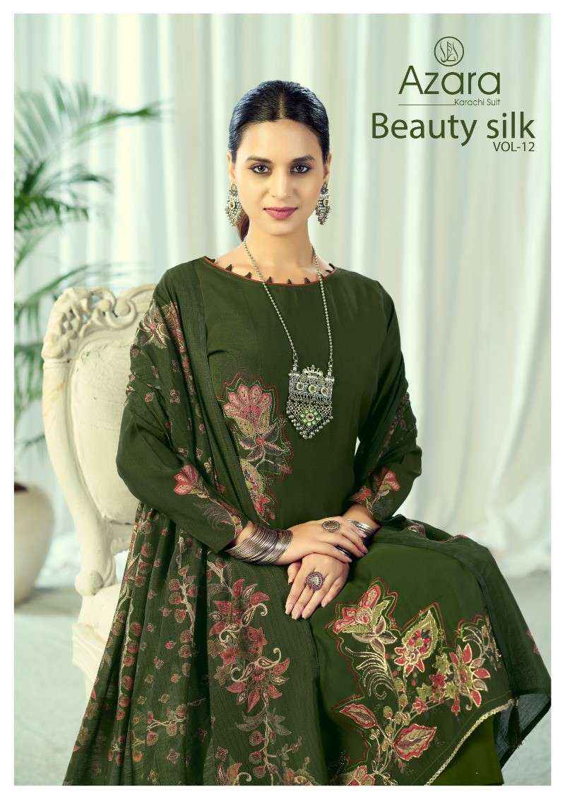 Radhika Azara Beauty Silk Vol 12 Muslin Dress Material | Surat Textile Market