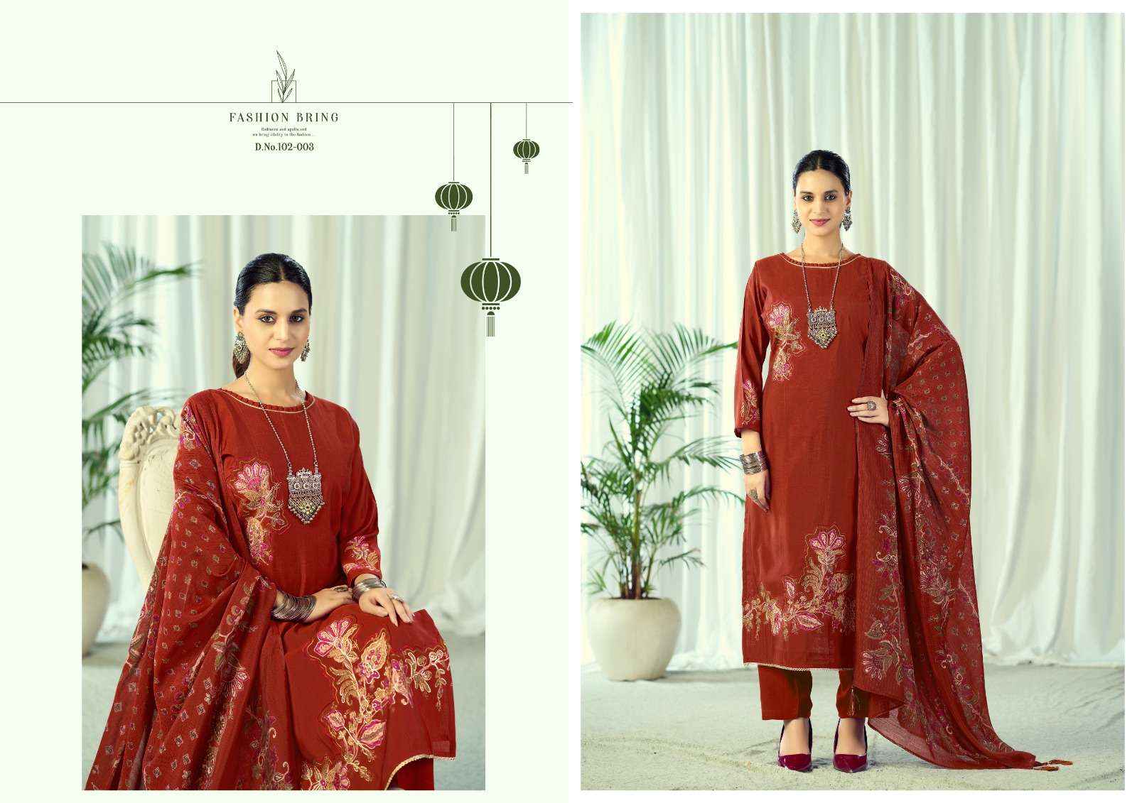 Radhika Azara Beauty Silk Vol 12 Muslin Dress Material | Surat Textile Market