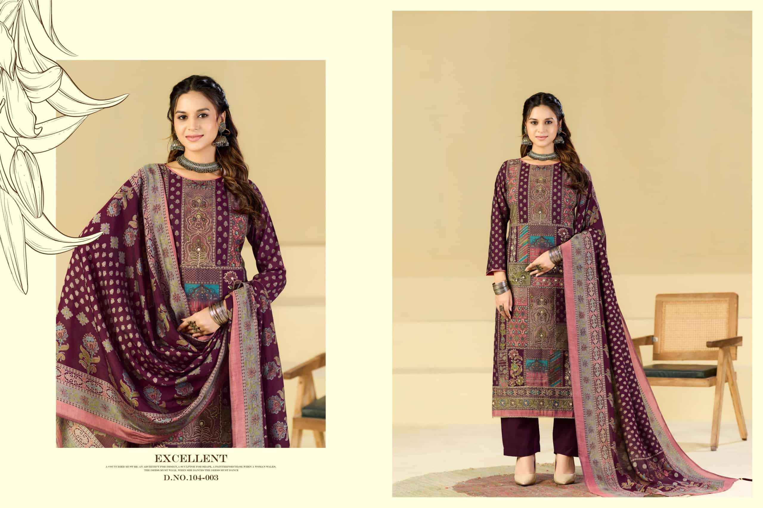 Radhika Azara Beauty Silk Vol 14 Muslin Salwar Suit 4 Pcs Catalog