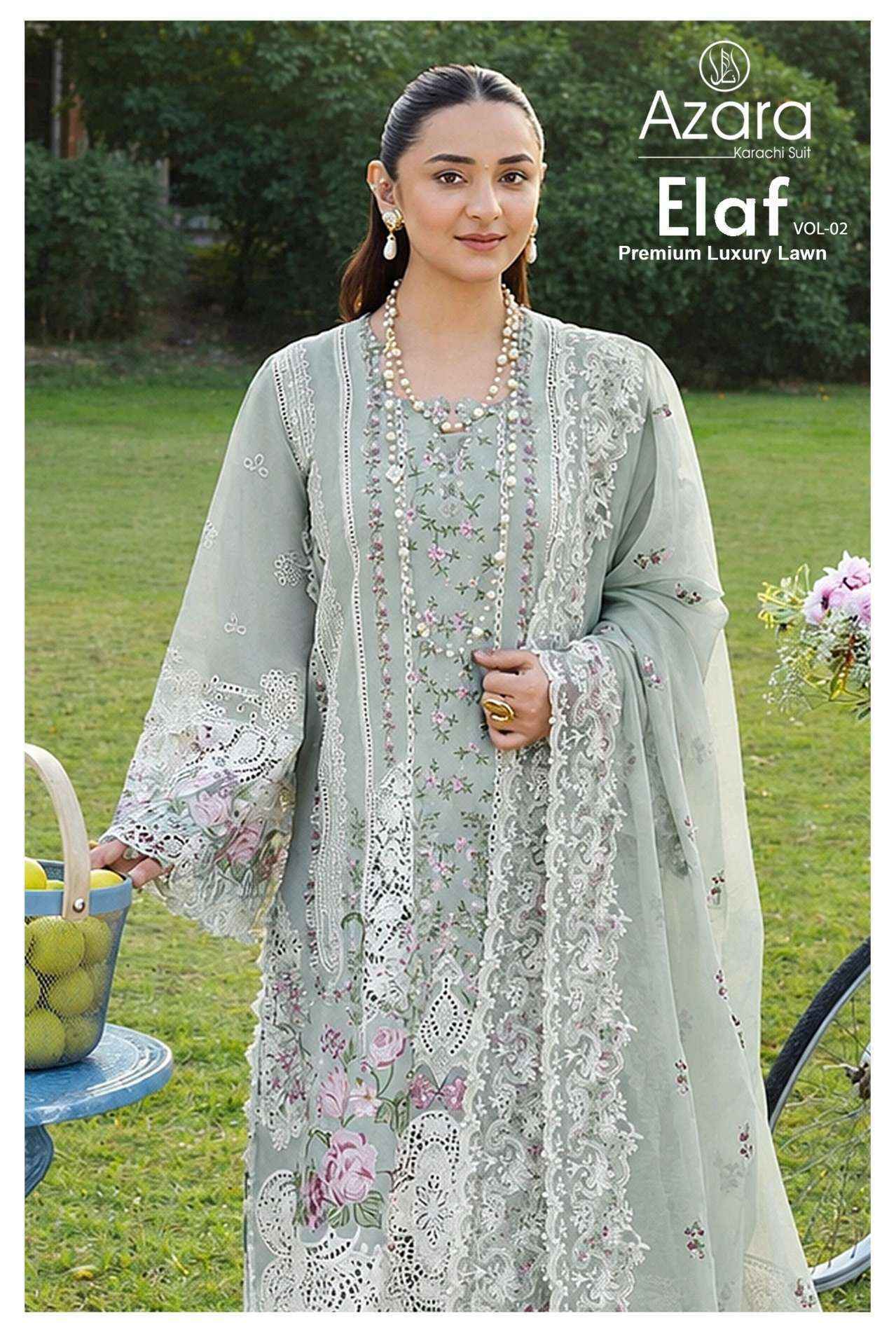 Radhika Fashion Azara Elaf Premium Vol 2 Cotton Dress Material 4 pcs Catalogue